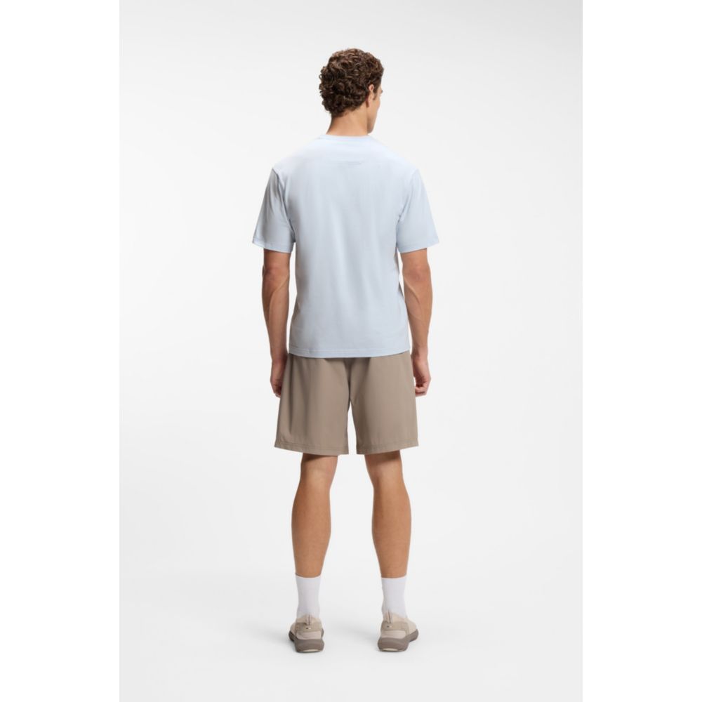Logo-artwork T-shirt in stretch cotton