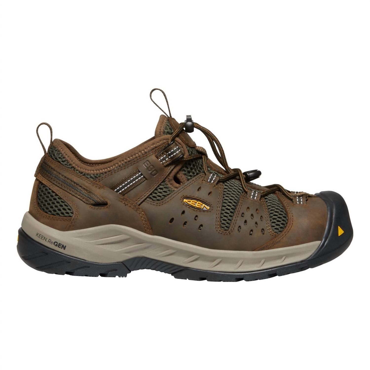 Men's Atlanta Ii Cool Esd Soft Toe Hiker Work Boot In Cascade Brown/forest Night