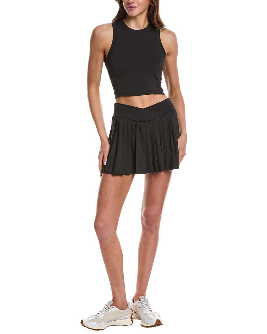MARION 2.5in 2pc Skyline Cutout Pleated Skort Set