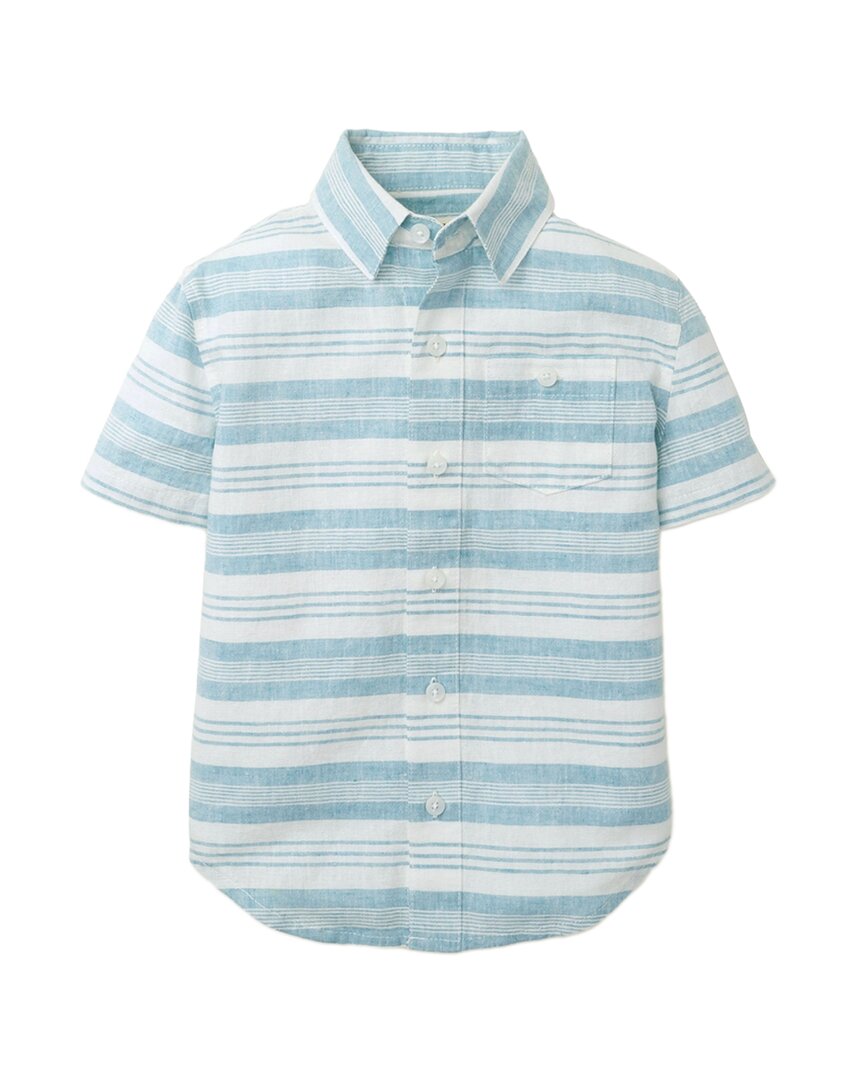 Hope & Henry Linen Short Sleeve Shirt