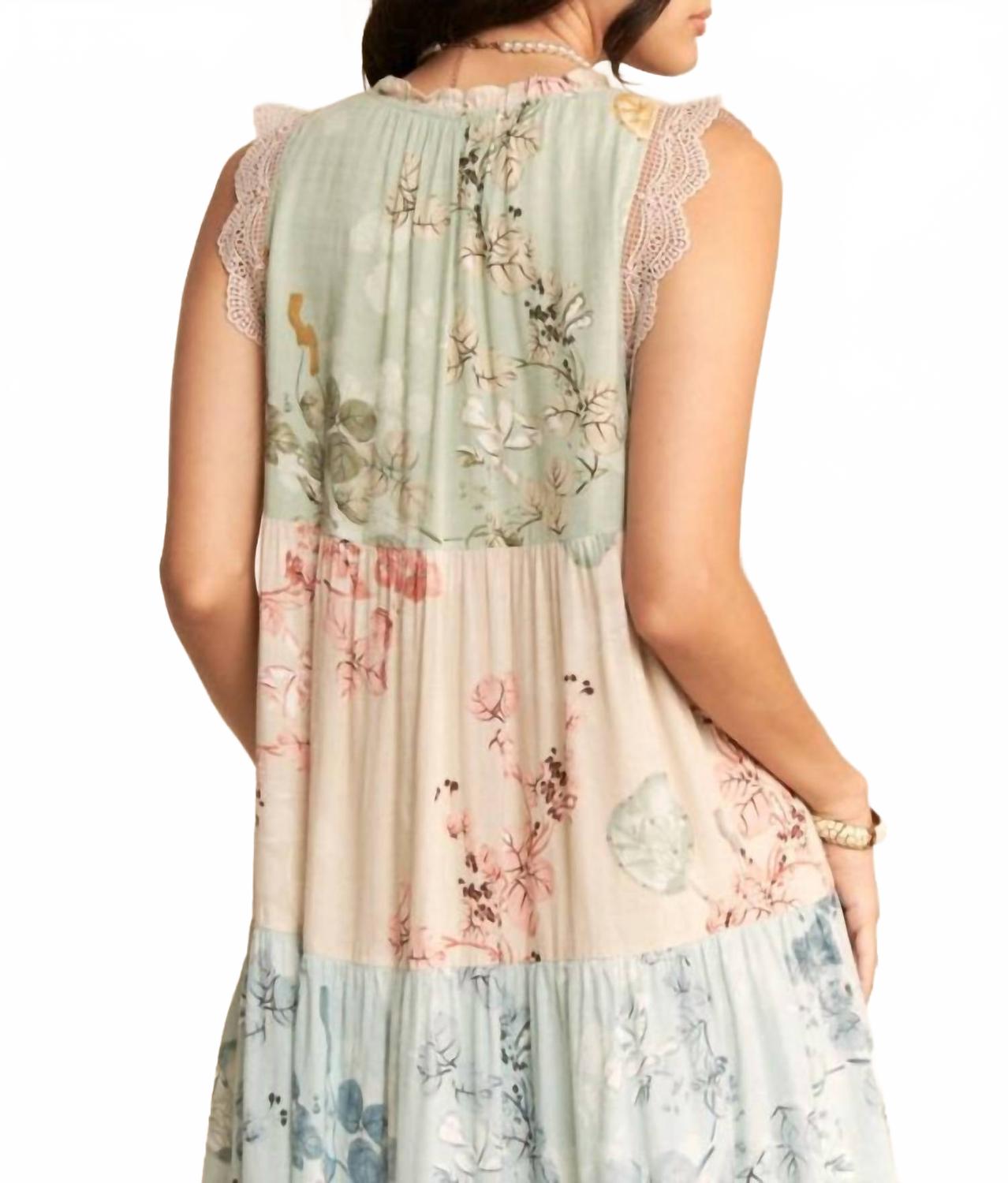 Better Believe Maxi Dress In Sage Multi