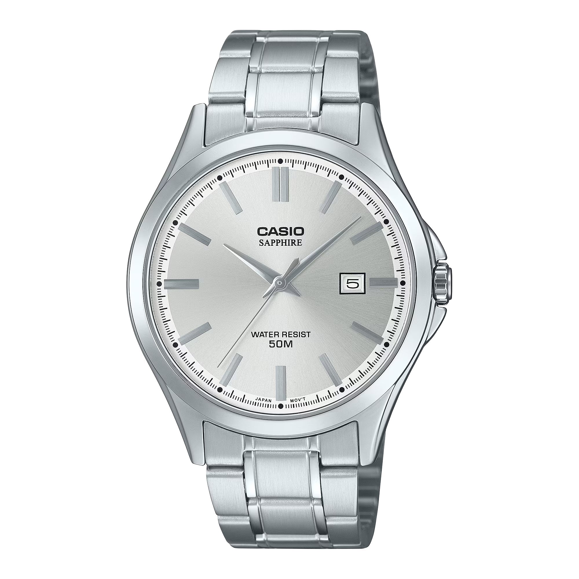 Casio Men’s Stainless Steel Analog Watch White Dial - MTS-115D-7AVDF