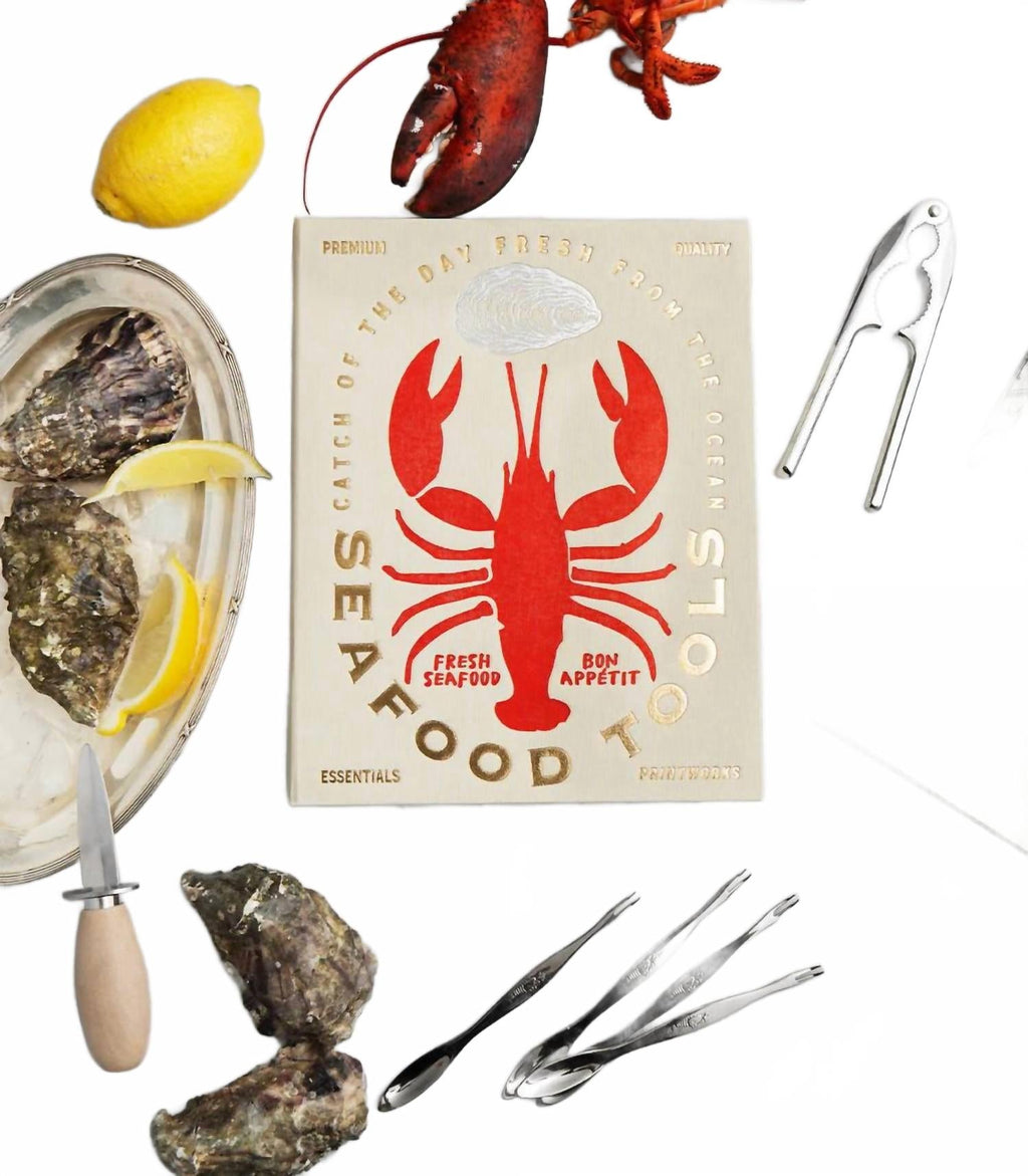 Seafood Essentials Gift Set In Beige