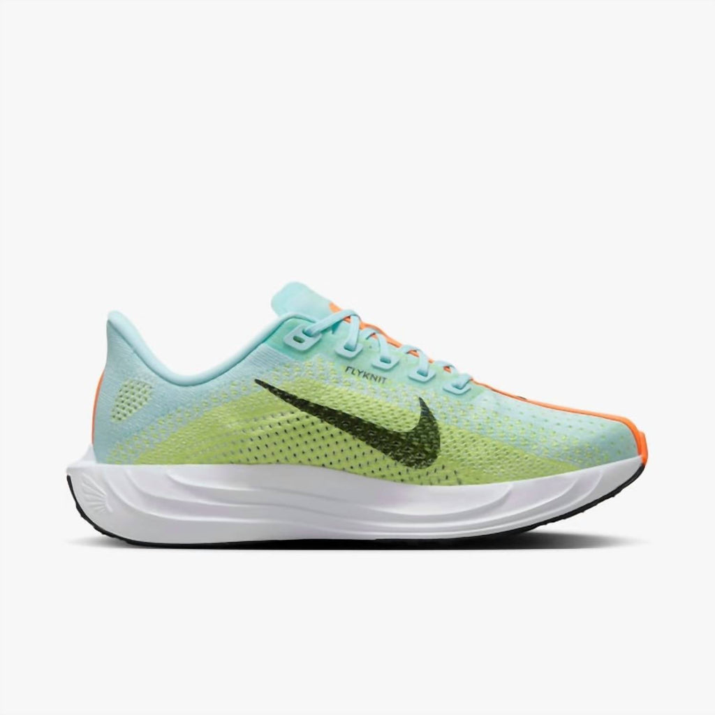 Men's Pegasus Plus Running Shoes In Glacier Blue/light Lemon Twist/life Lime/black