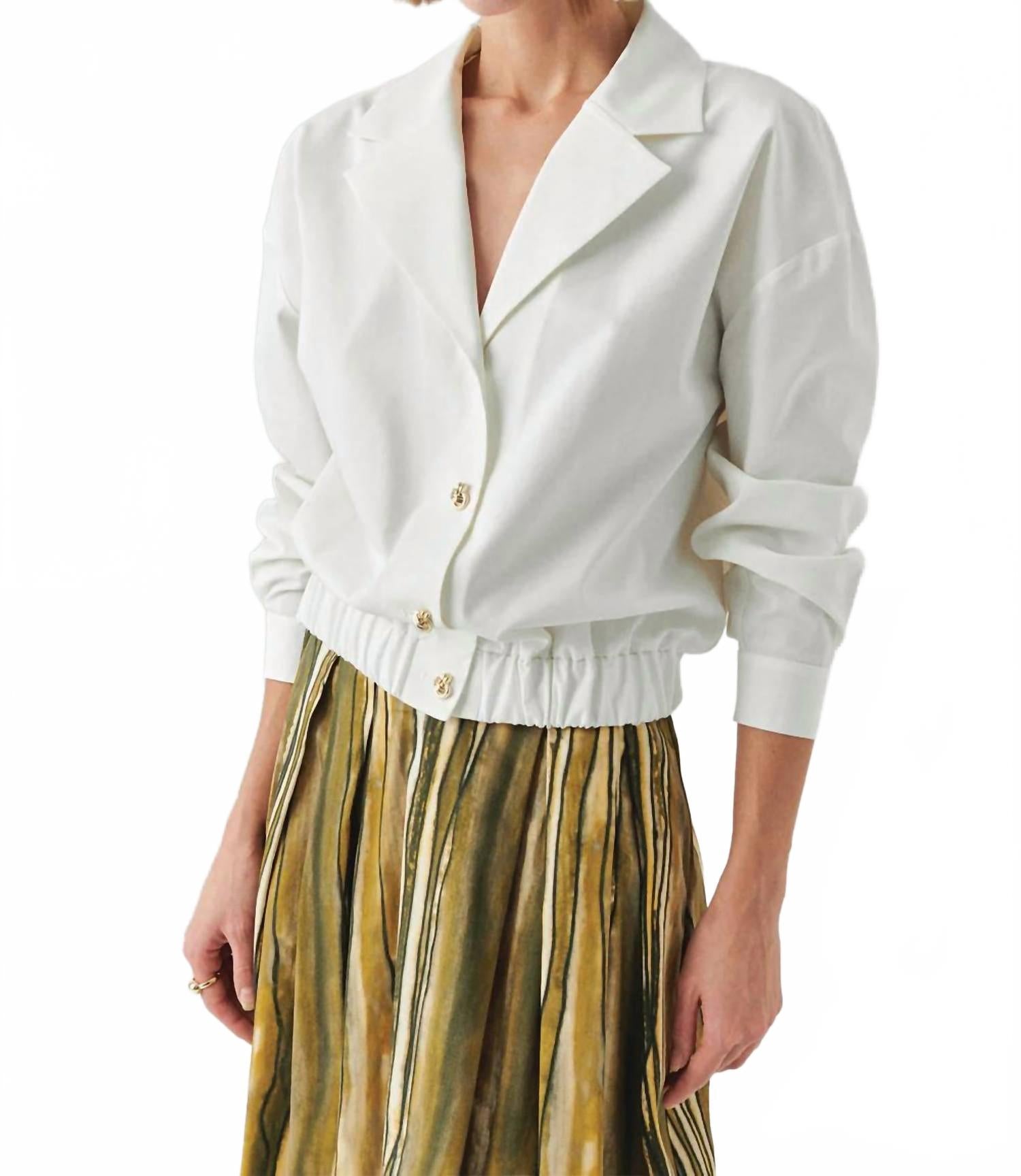 Romina Shawl Collar Jacket In Black