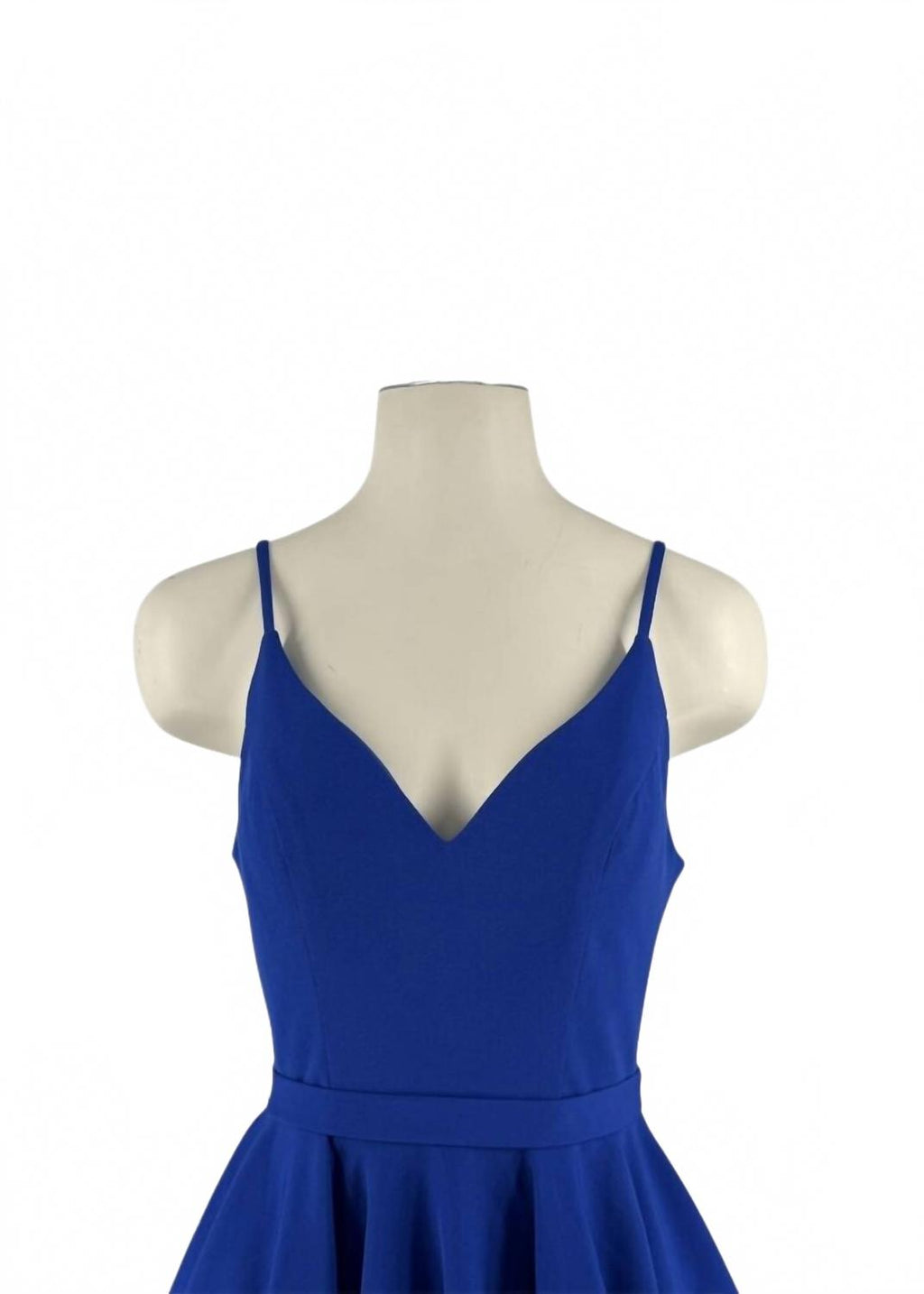 Ieena Backless A-Line Flare Mini Dress In Royal