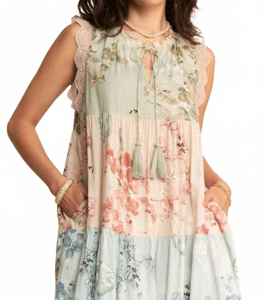 Better Believe Maxi Dress In Sage Multi