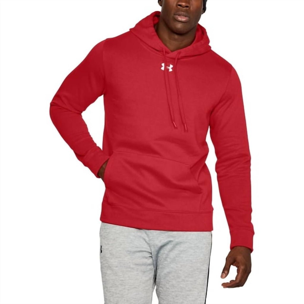 Hustle Fleece Hoodie In Red