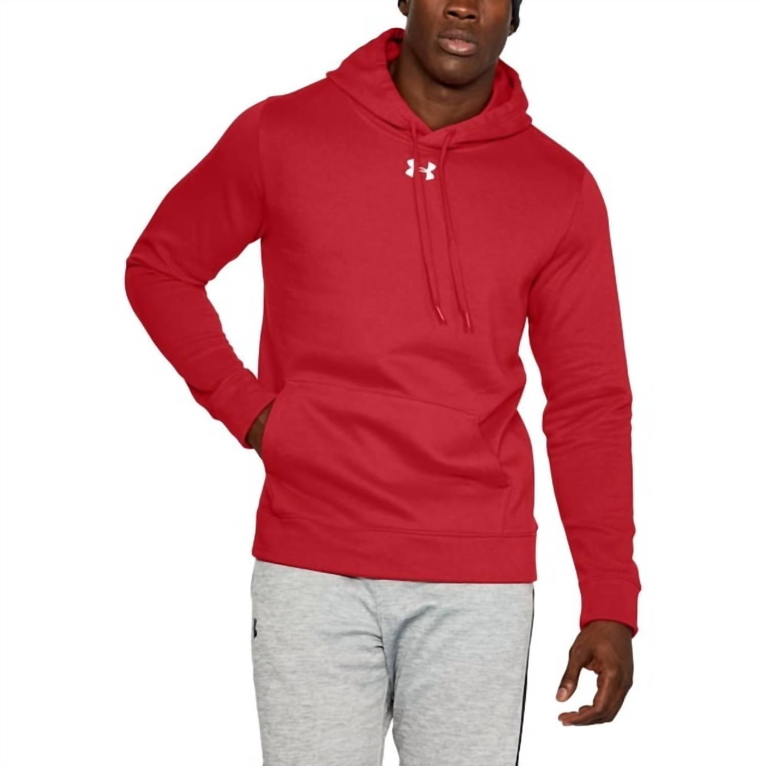 Hustle Fleece Hoodie In Red
