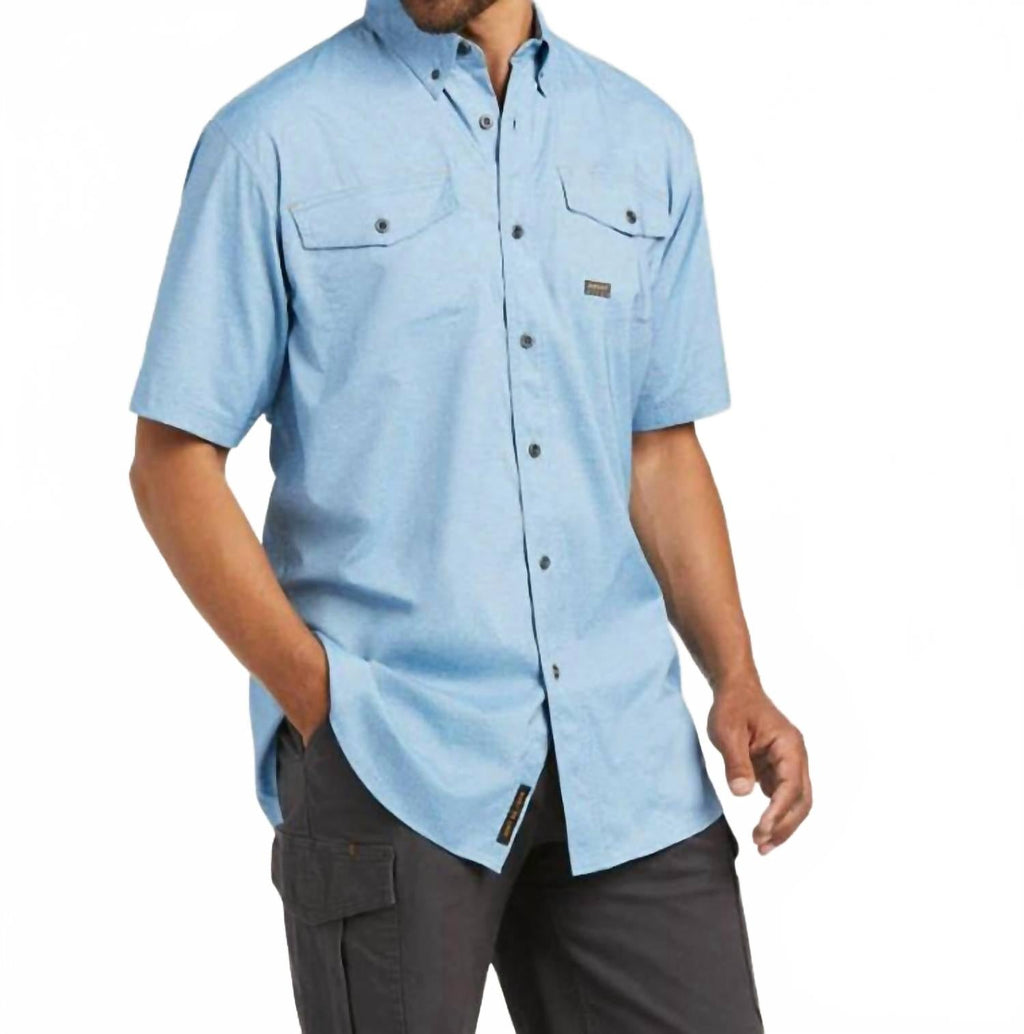 Men's Rebar Tough Venttek Top In Blue