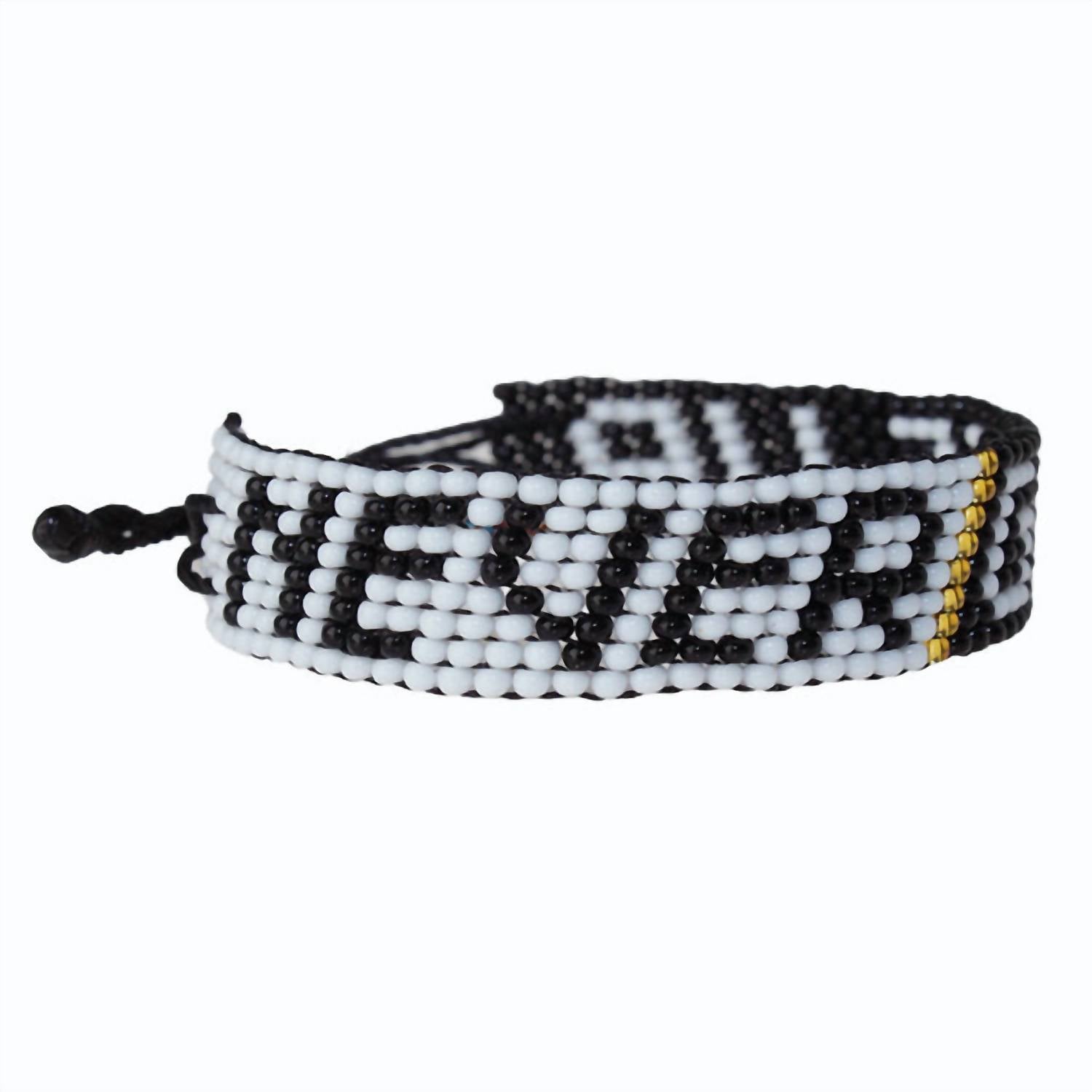 Unisex Never Give Up Bracelet In White Gold