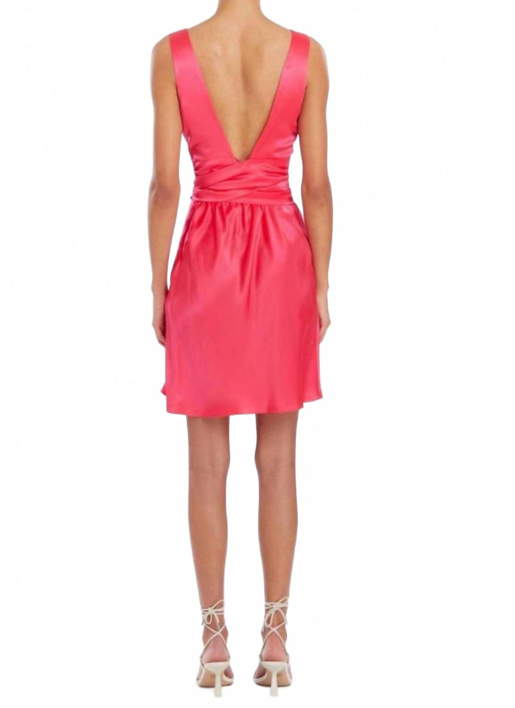 Rosemary Silk Mini Dress In Begonia