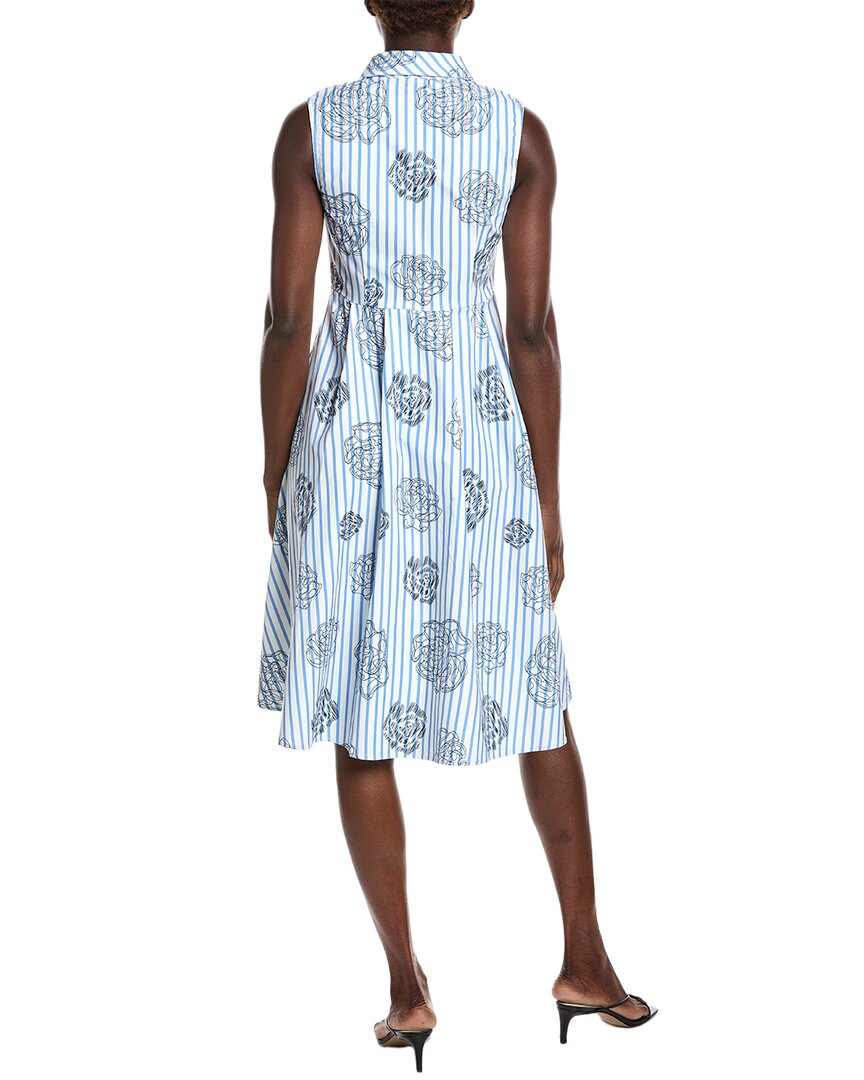 Gracia Stripe Print Sleeveless Front Tie Dress