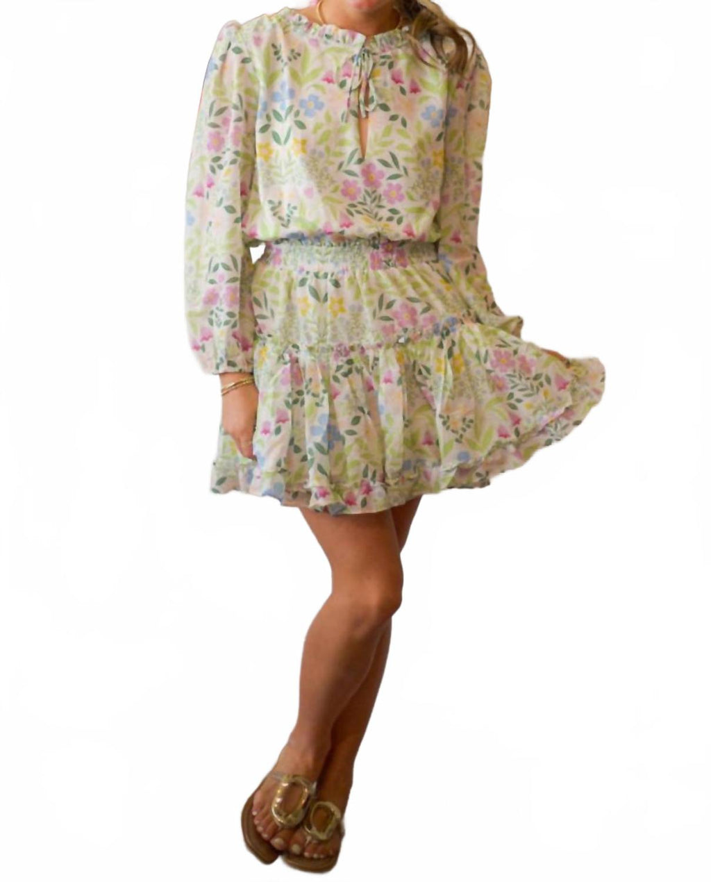 Freya Dress In Wildflowers