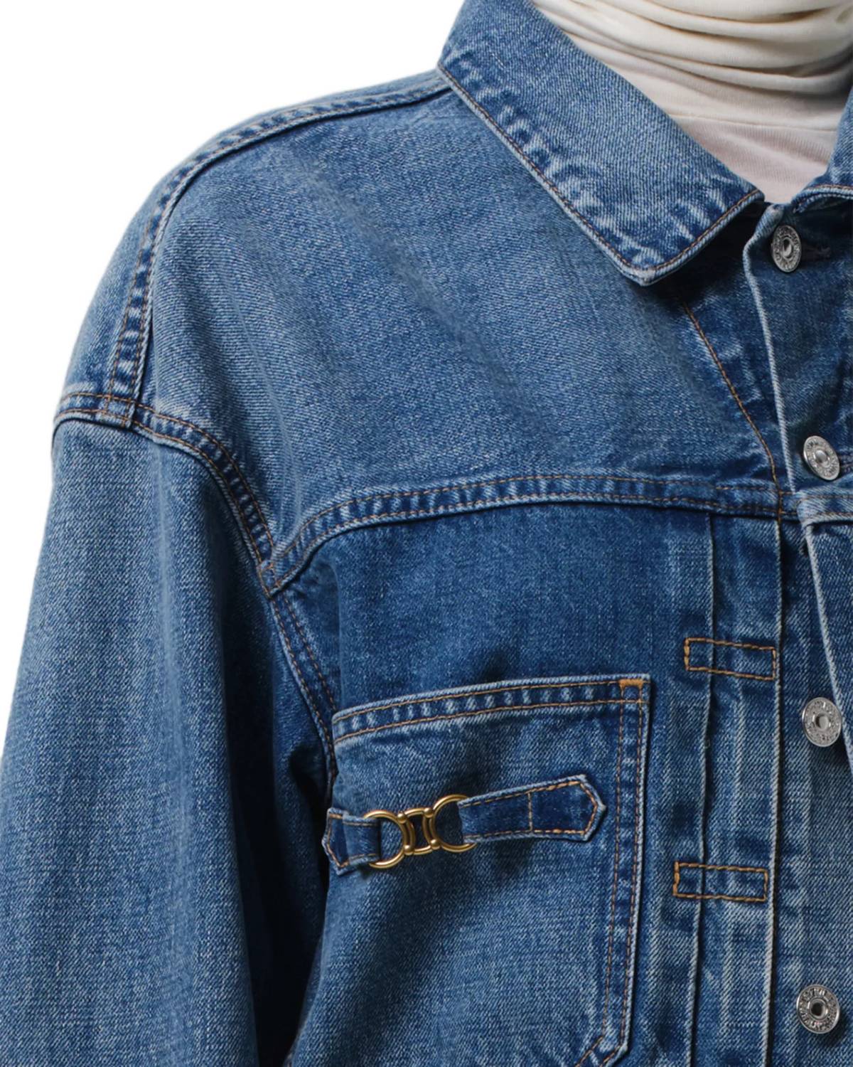 Alma Jacket With Horsebit In Sweetzer