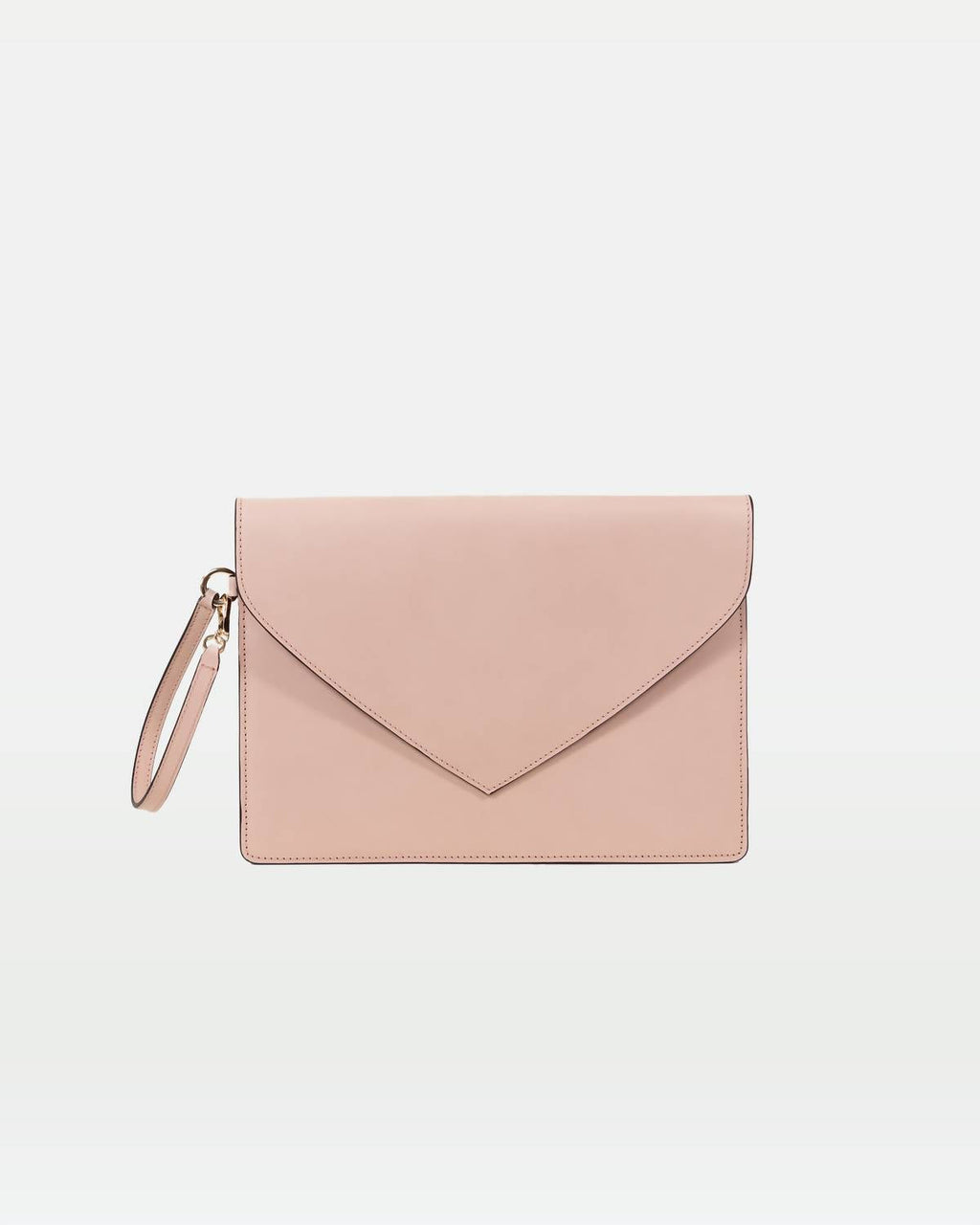 Women's Envelope Clutch Bag In Blush Pink