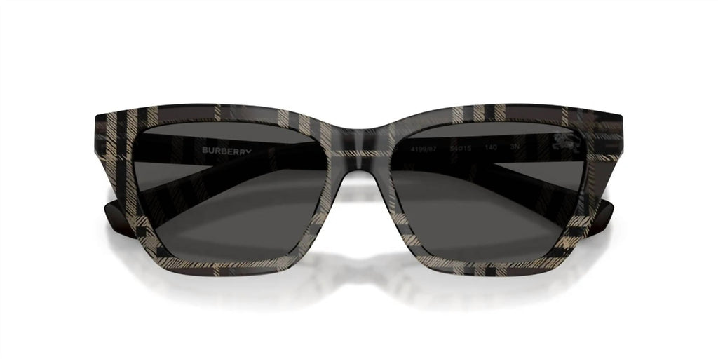 Women's Square Sunglasses In Grey Check
