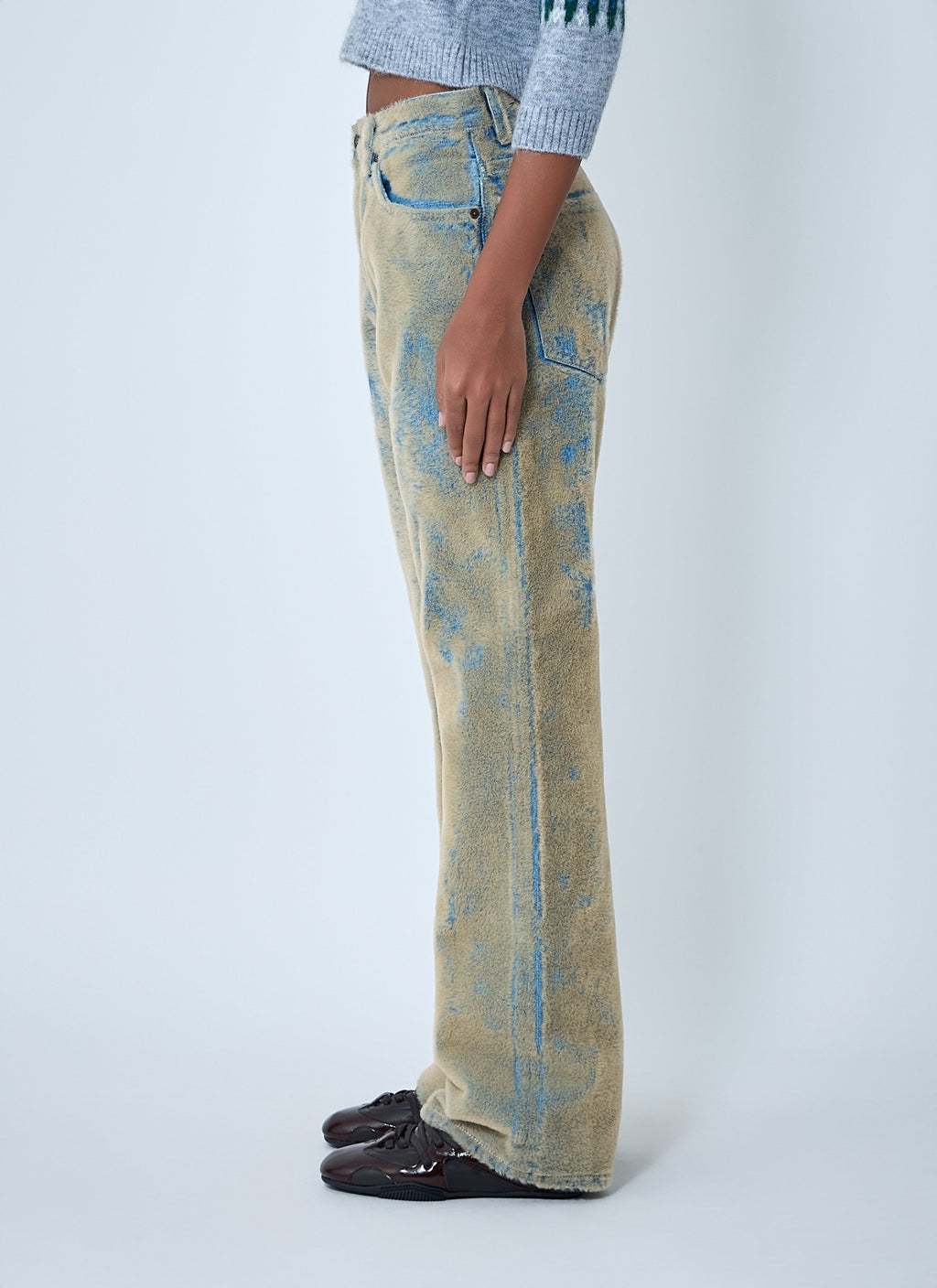 Acne Studios Women Flocked Denim Jeans