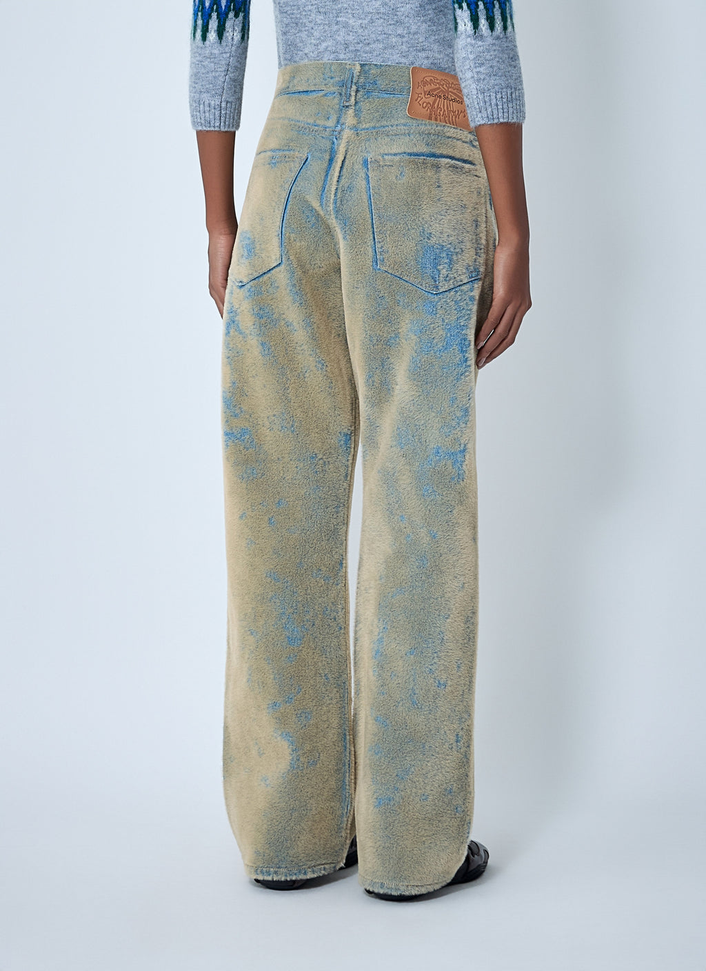 Acne Studios Women Flocked Denim Jeans
