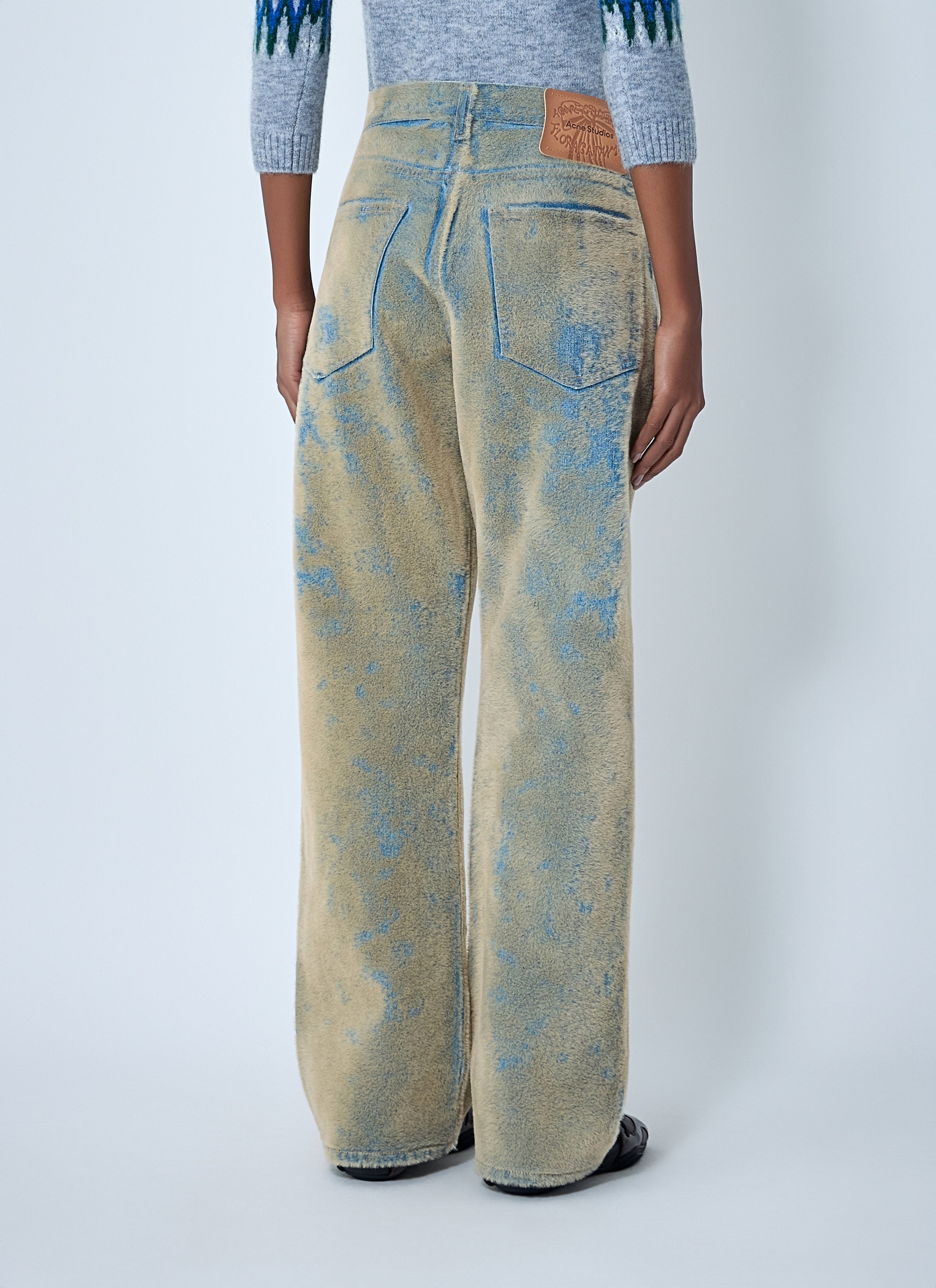 Acne Studios Women Flocked Denim Jeans