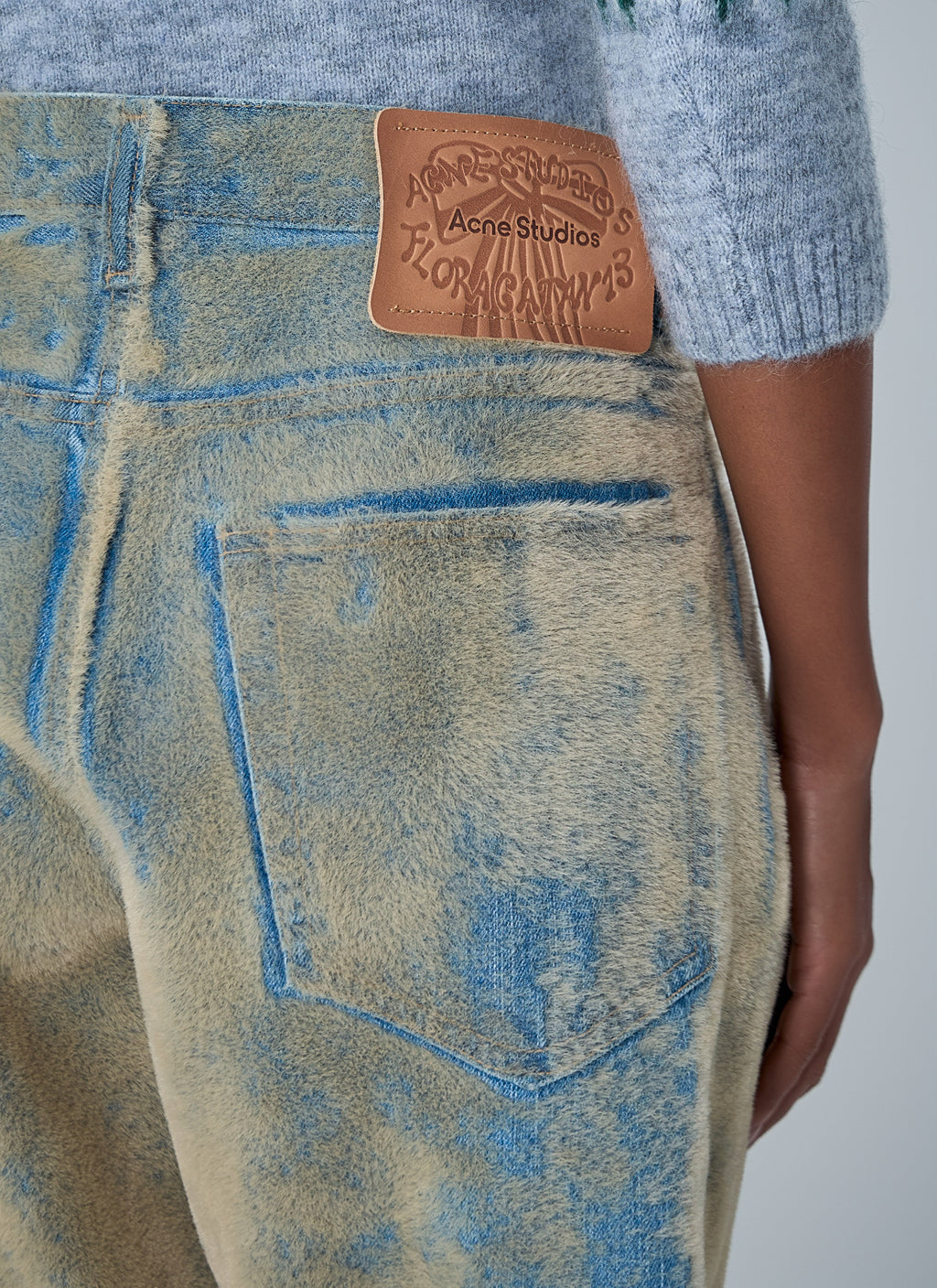 Acne Studios Women Flocked Denim Jeans