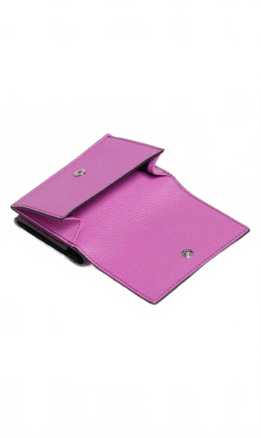 Marni Trifold Mending Leather Wallet - Cassis Pink