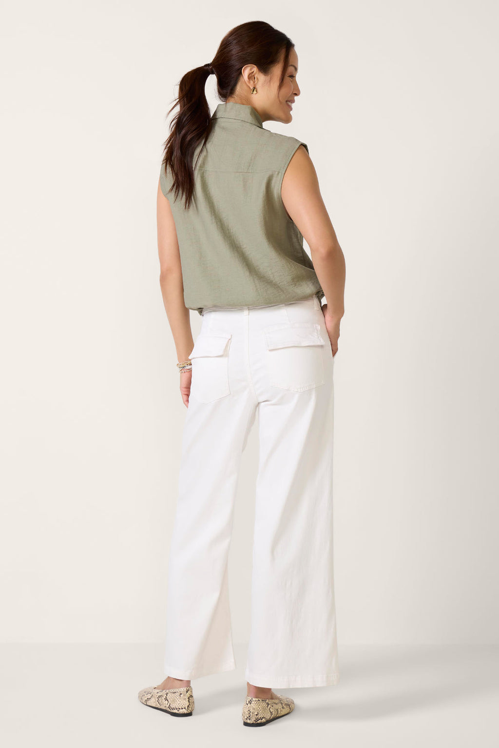 Women's Meg Wide Leg W Porckchop Pocket Pants