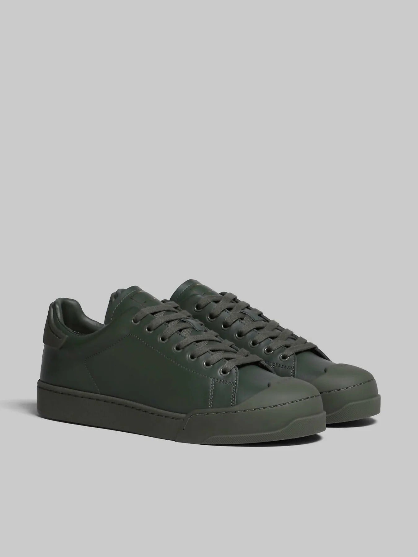 Marni Dada Bumper Low-Top Leather Sneakers - Juniper Green