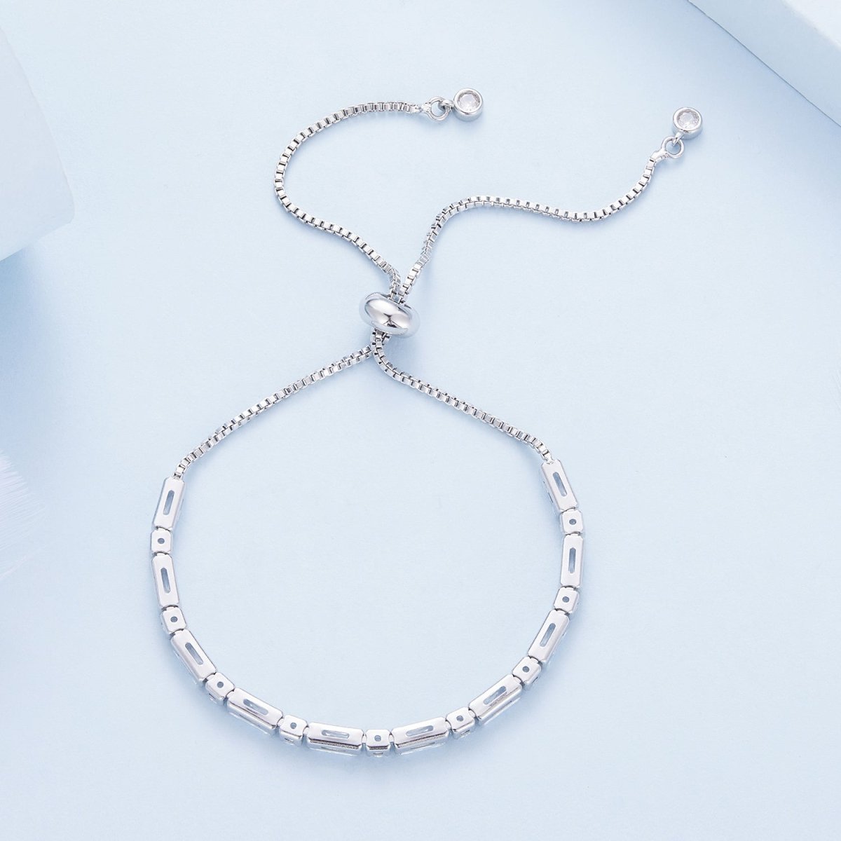 Adjustable Mixed-Cut Crystal Bracelet