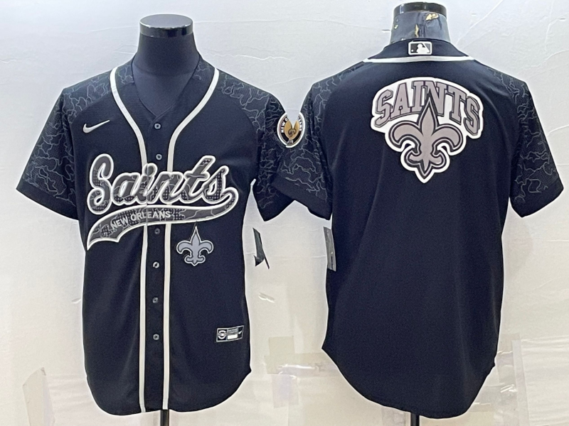 Men's New Orleans Saints Black RFLCTV Limited jersey