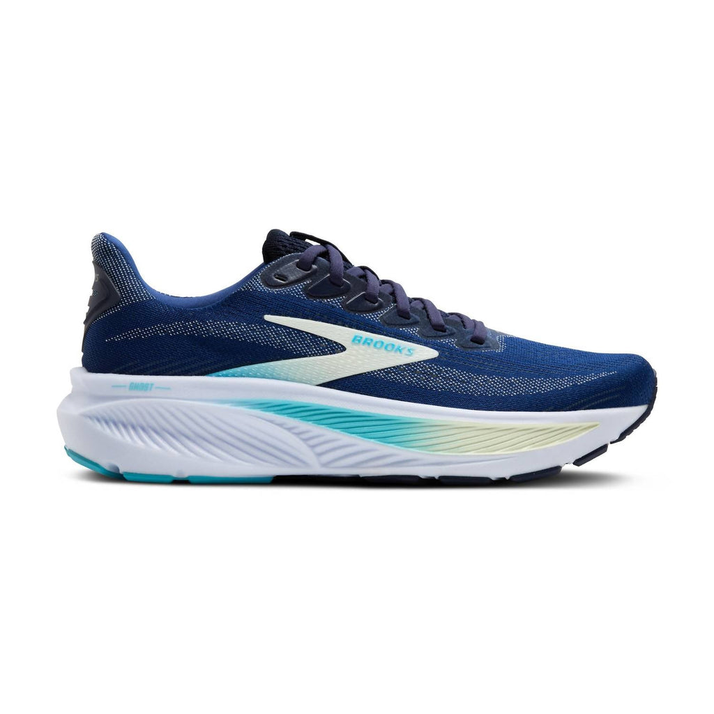 Women's Ghost 17 Running Shoes In Navy/green/turquoise