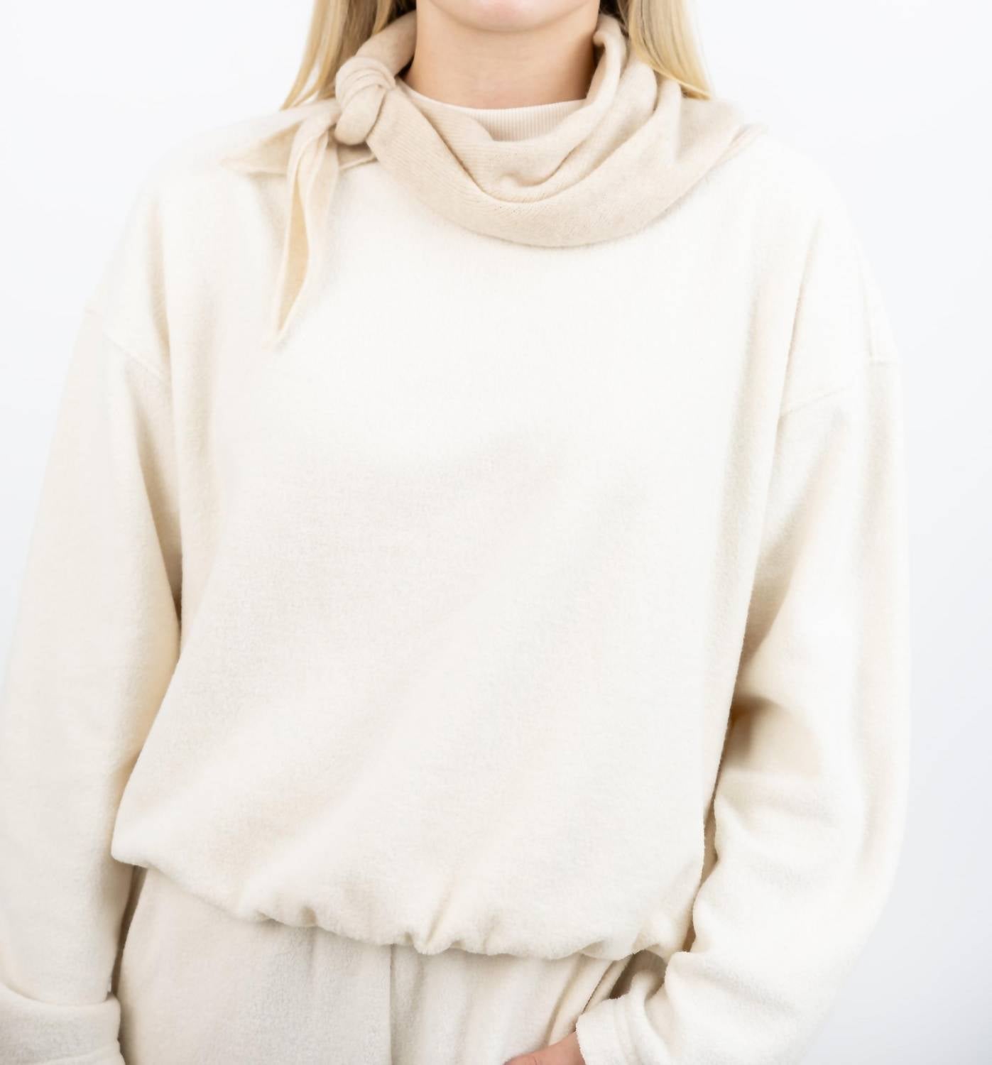 Women's Cashmere Bandana In Oatmeal