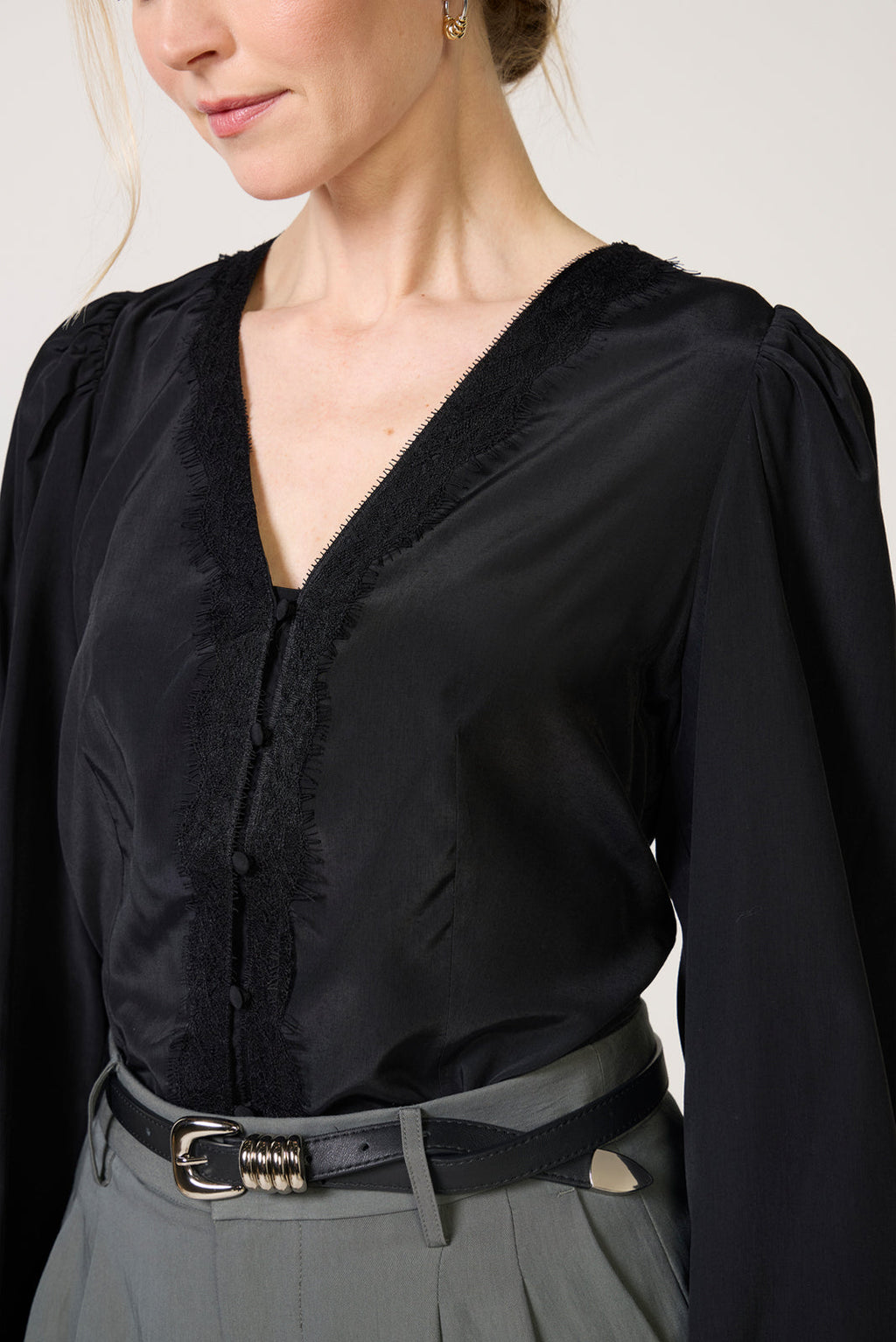 Women's Eva Lace Front Blouse