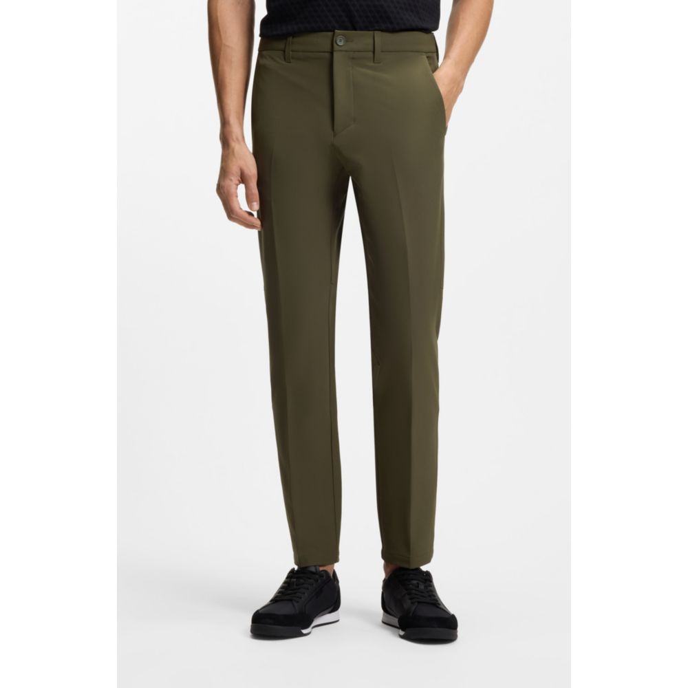 Slim-fit pants in water-repellent stretch fabric