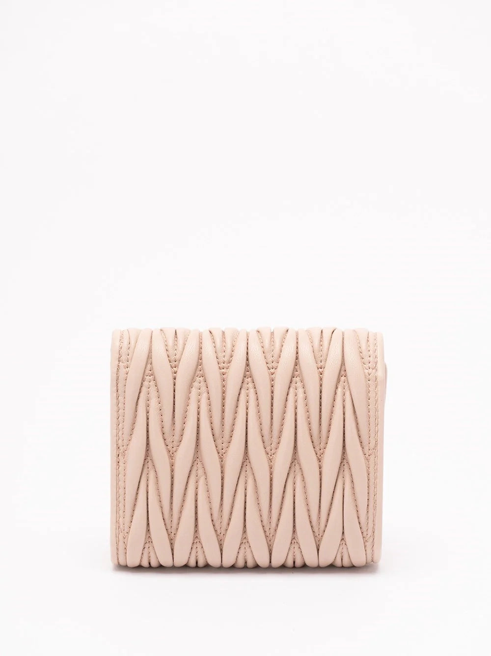 Miu Miu Women Small Matelassé Nappa Leather Wallet