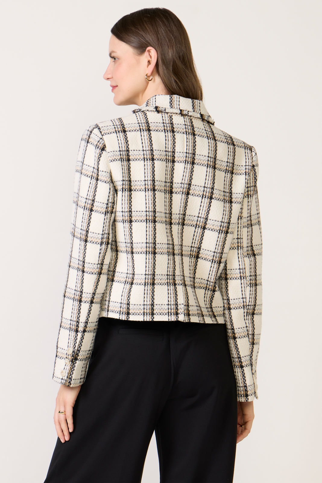 Women's Amy Raw Edge Plaid Jacket