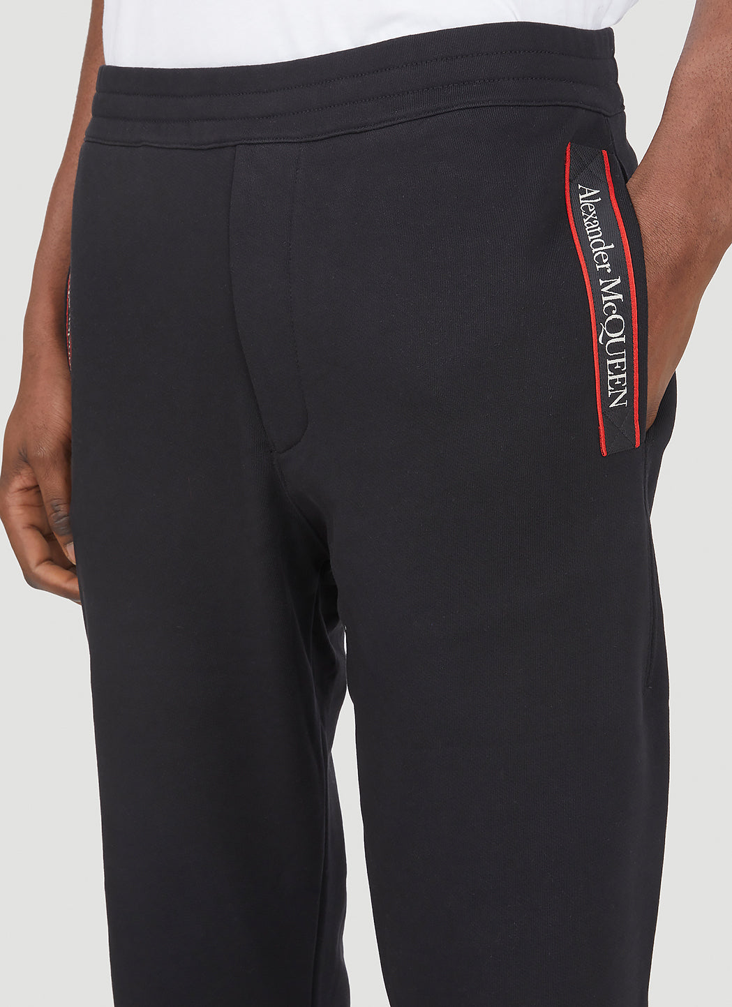 Alexander Mcqueen Men Logo Tape Track Pants