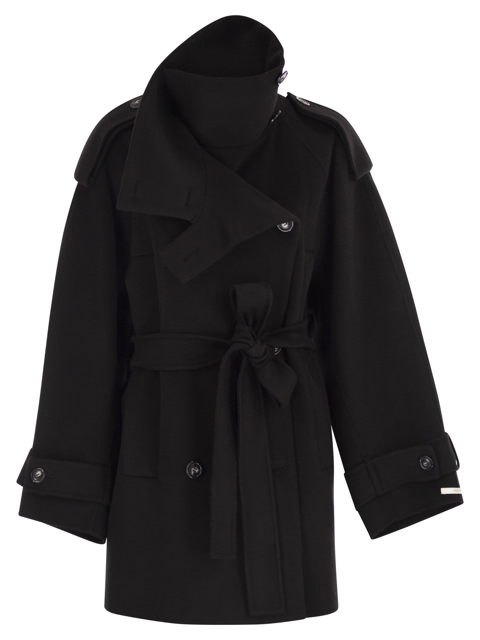 Sportmax Women Bouquet1234 - Short Wool Trench Coat