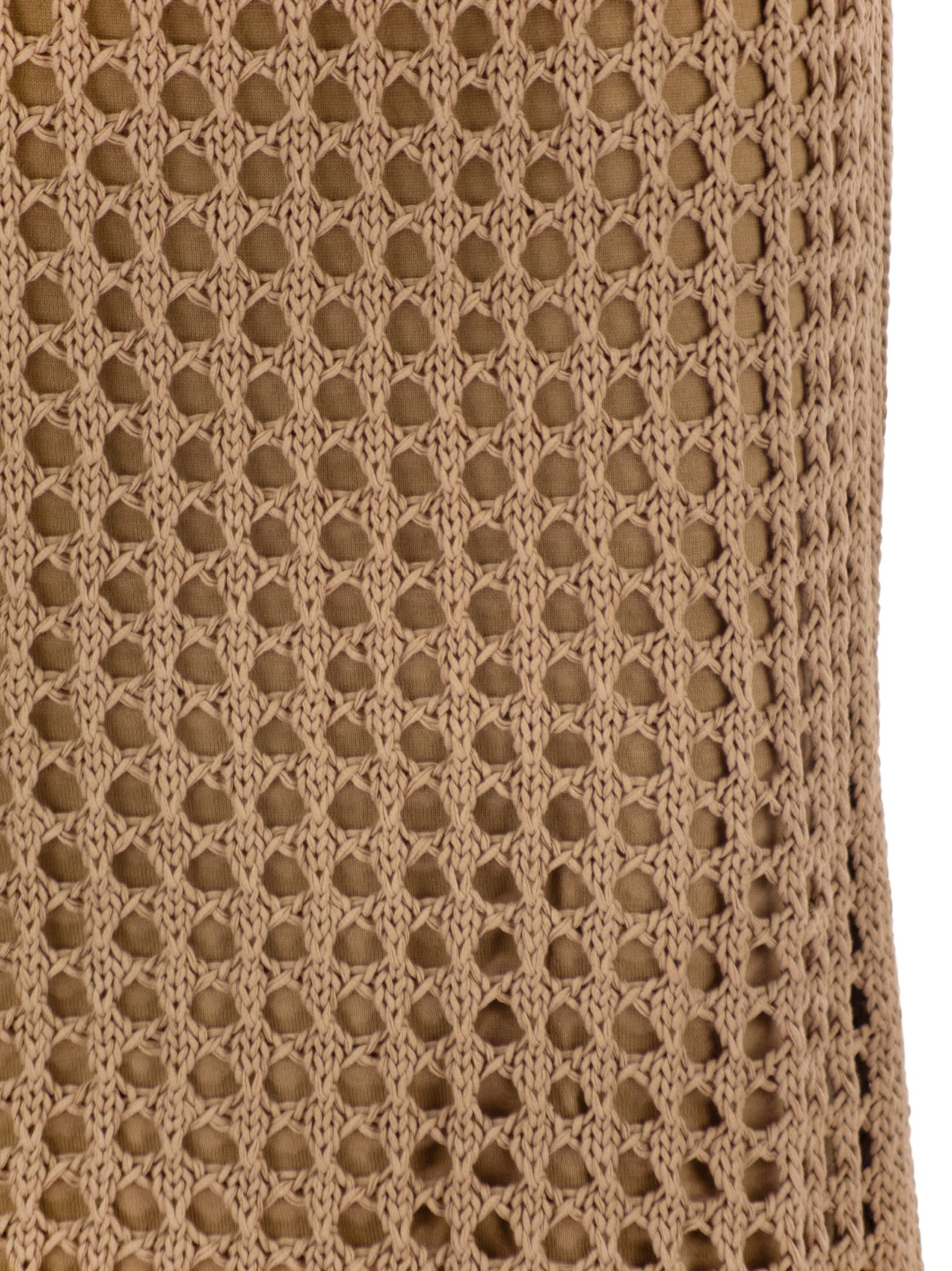 Max Mara Women Mxpgeode - Openwork Cotton Midi Skirt