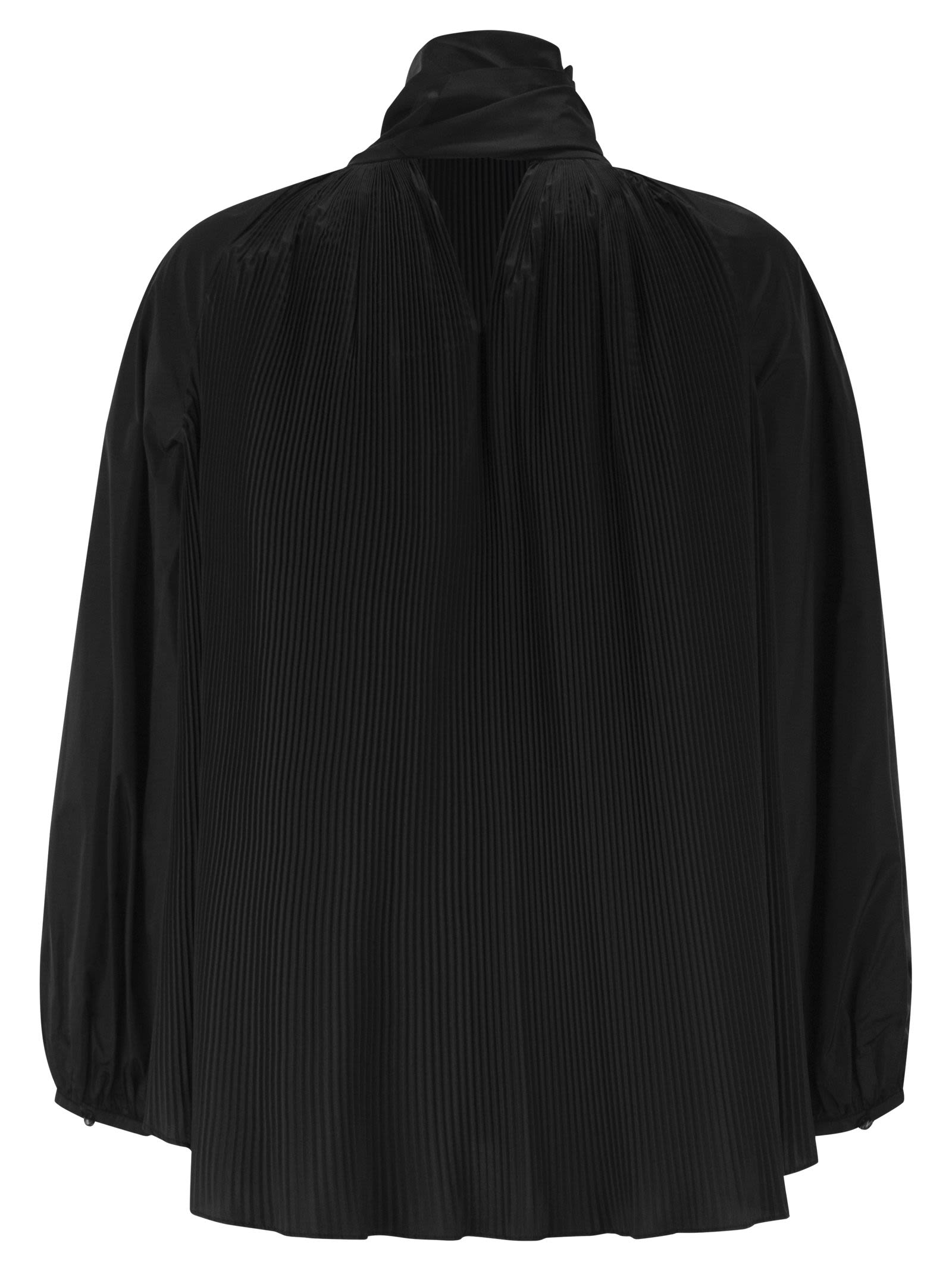 Max Mara Women Mxevalle - Pleated Blouse With Neck Bow