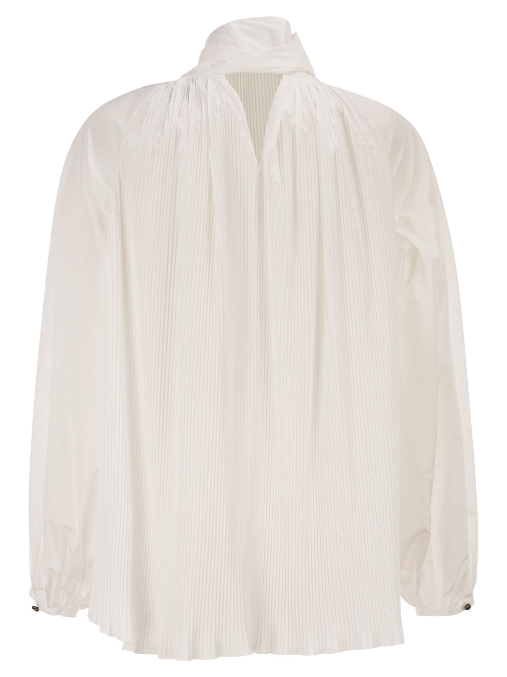 Max Mara Women Mxevalle - Pleated Blouse With Neck Bow