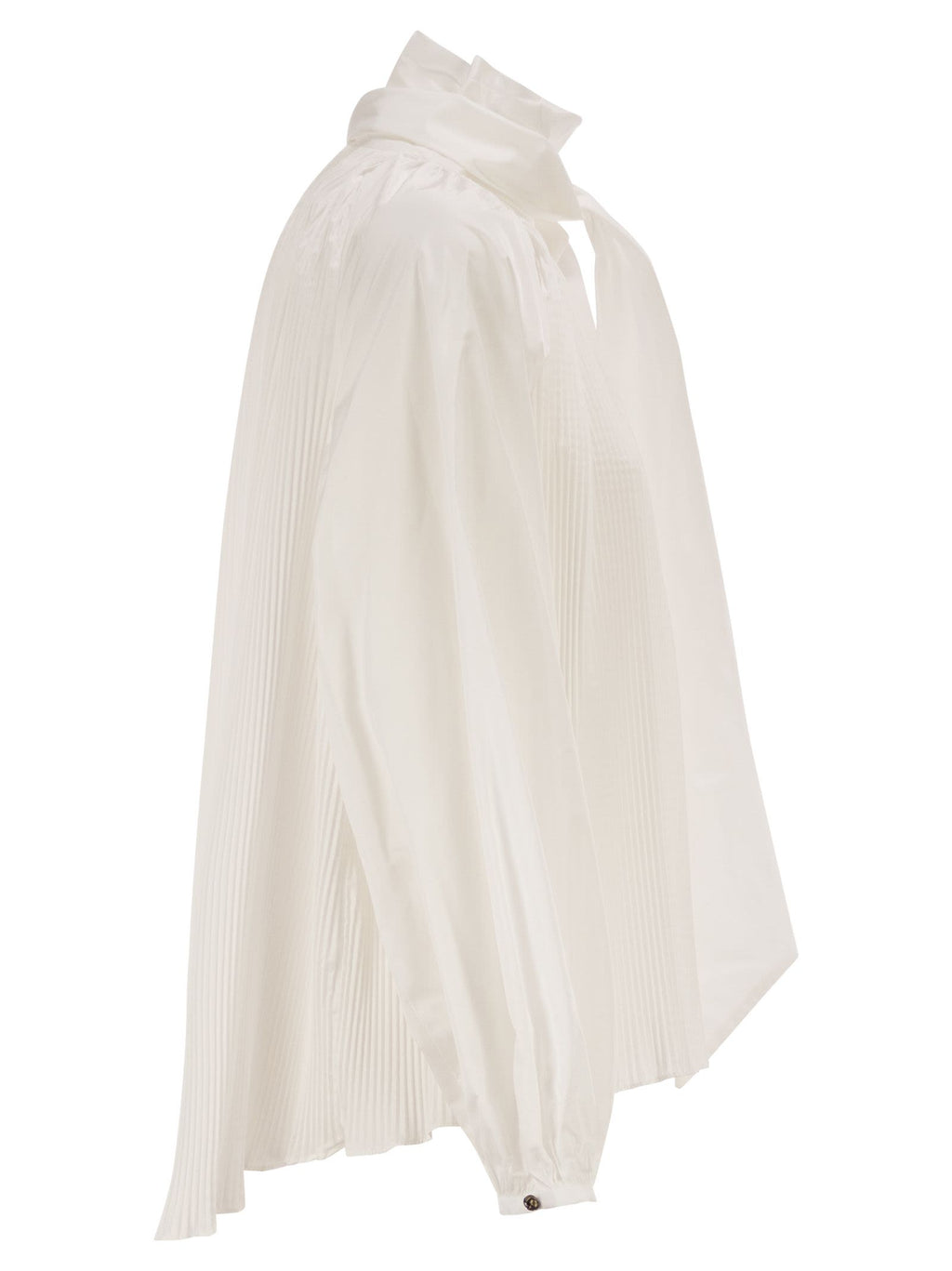 Max Mara Women Mxevalle - Pleated Blouse With Neck Bow