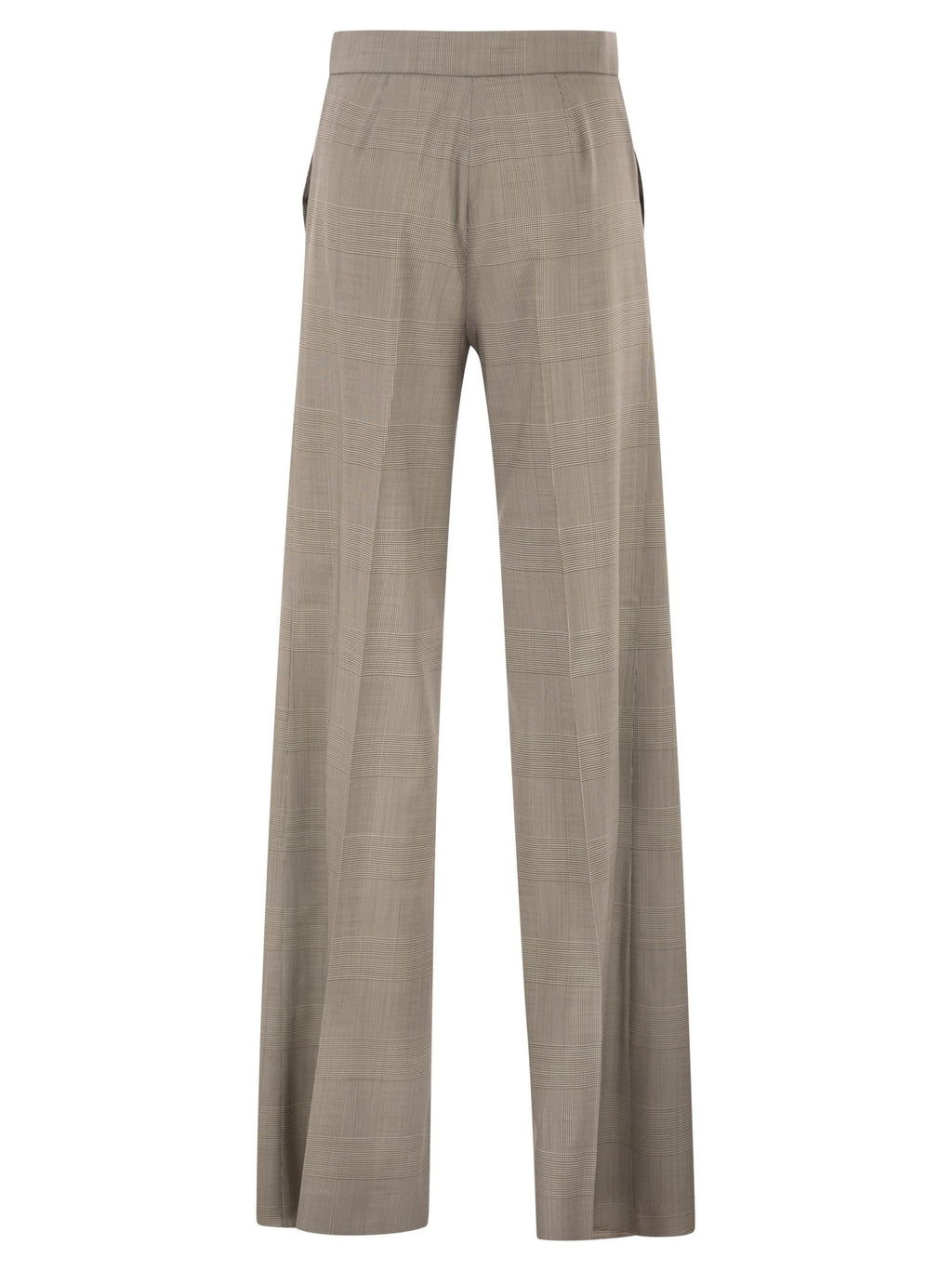 Max Mara Women Mxmnetto - Pure Virgin Wool Prince Of Wales Trousers