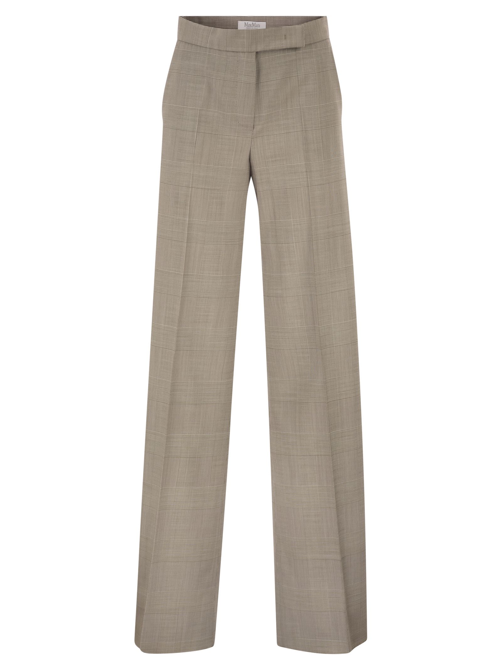 Max Mara Women Mxmnetto - Pure Virgin Wool Prince Of Wales Trousers