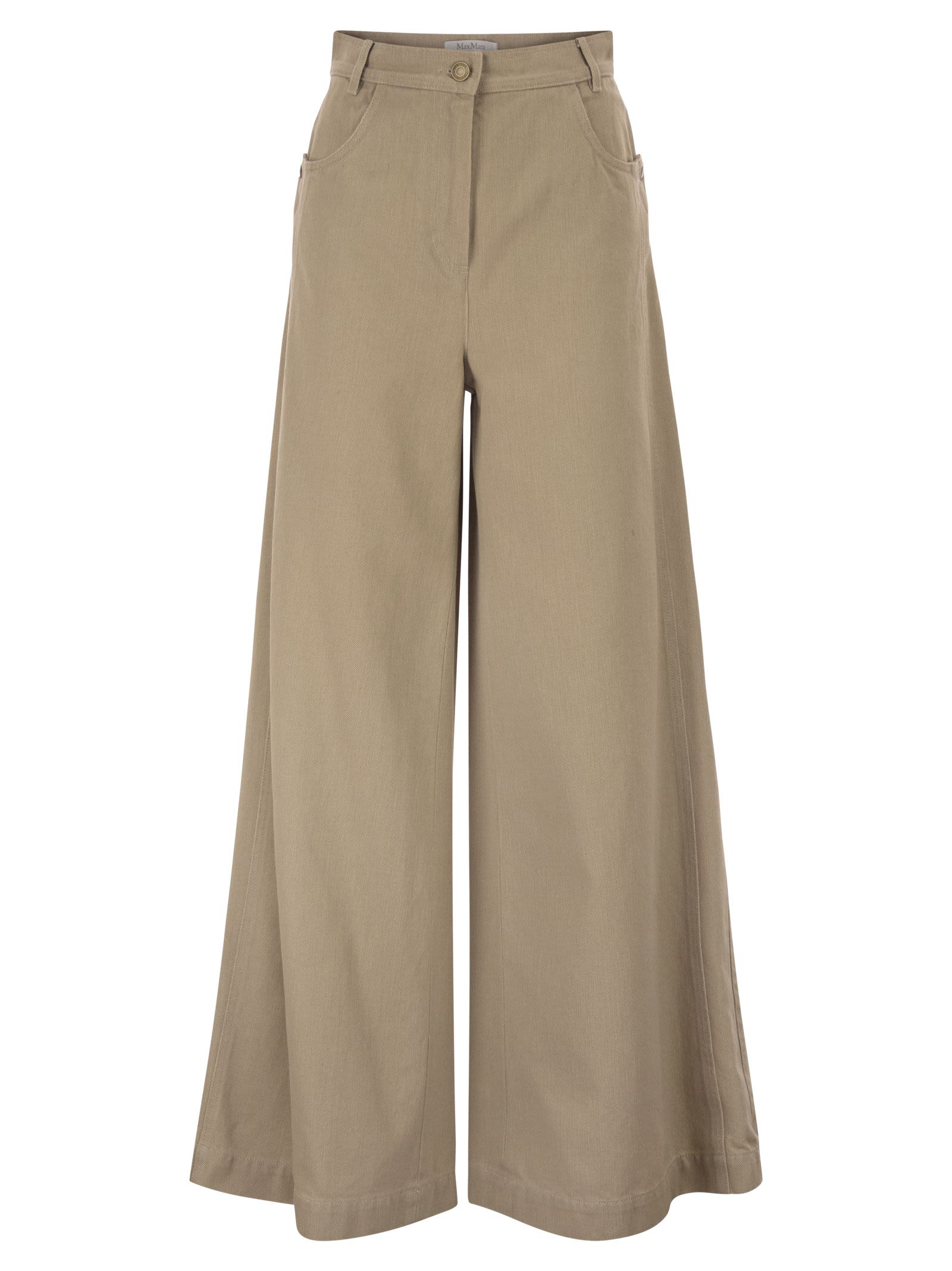 Max Mara Women Mxmalamaro - Pure Cotton Palazzo Trousers