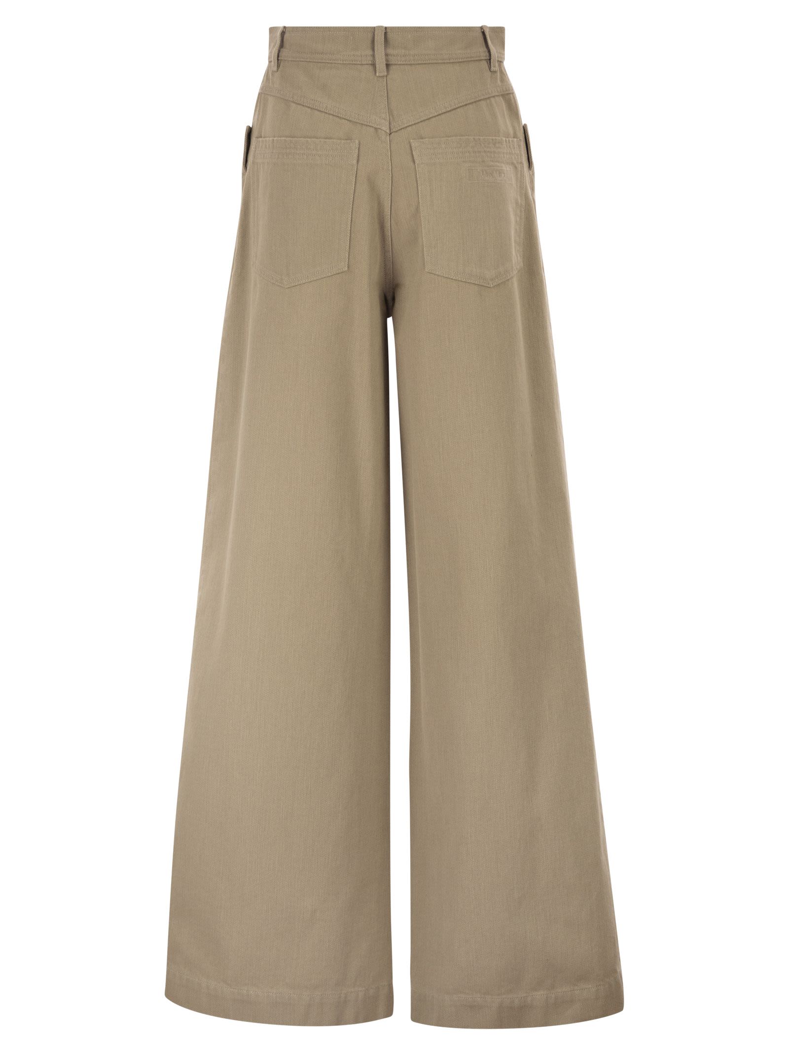 Max Mara Women Mxmalamaro - Pure Cotton Palazzo Trousers