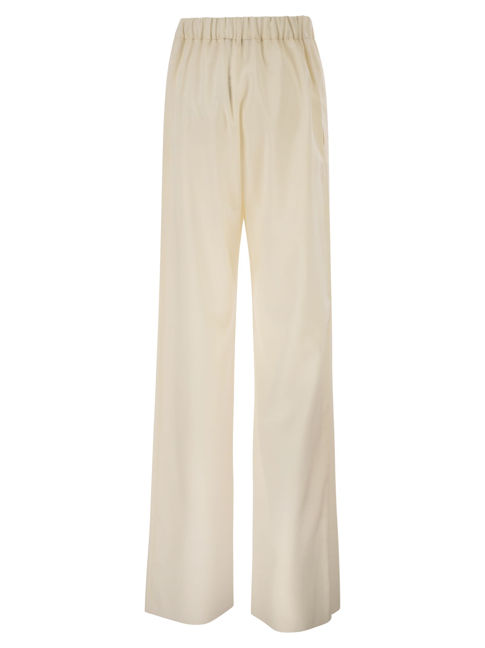 Max Mara Women Mxmeditto - Fluid Tailored Trousers In Pure Virgin Wool