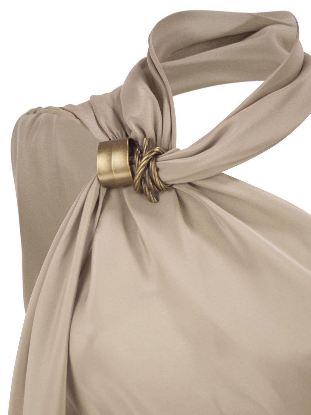 Max Mara Women Mxevasto - One-Shoulder Long Dress In Pure Silk