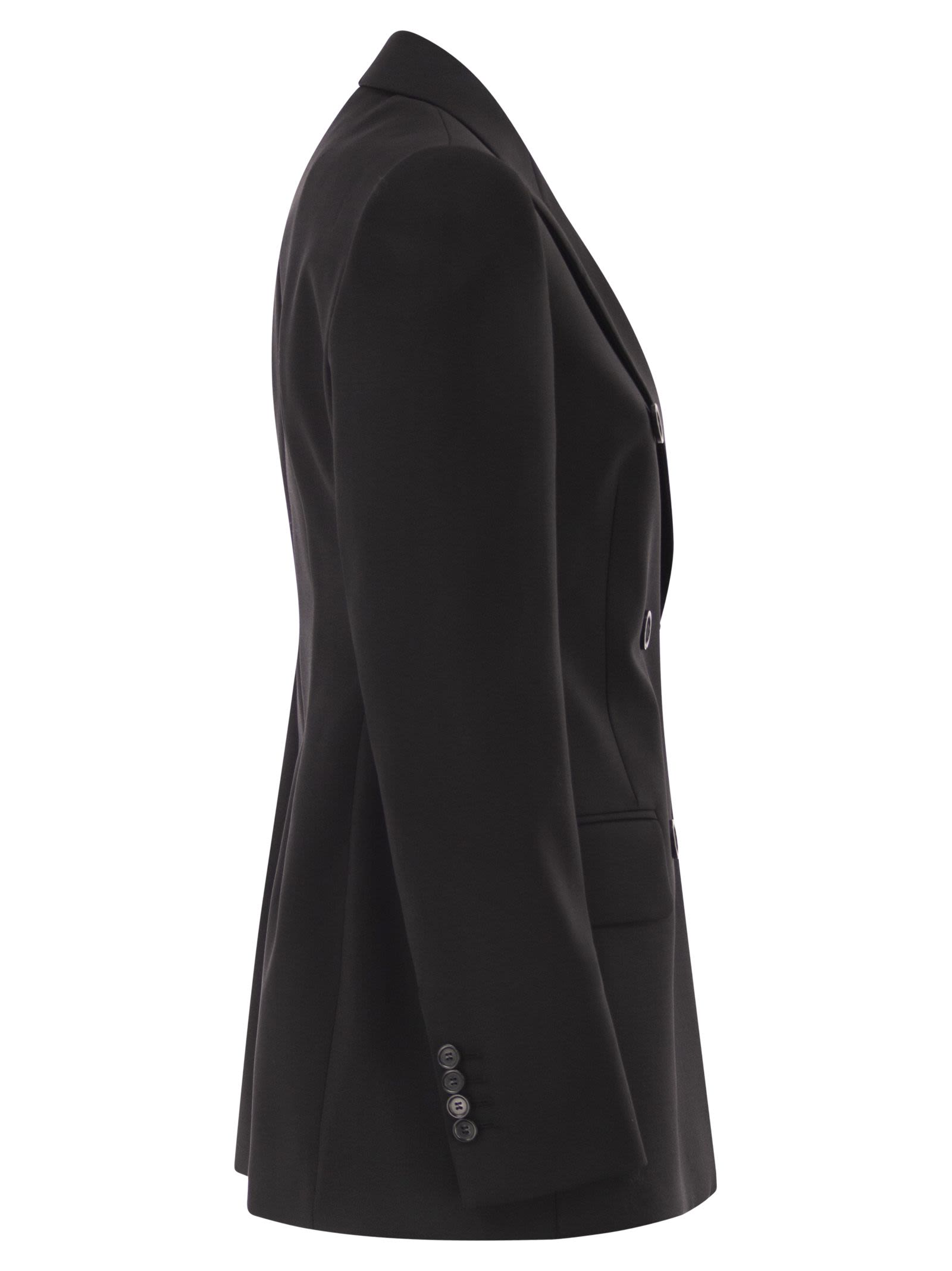 Sportmax Women Spxadamo - Tailored Double-Breasted Virgin Wool Blazer