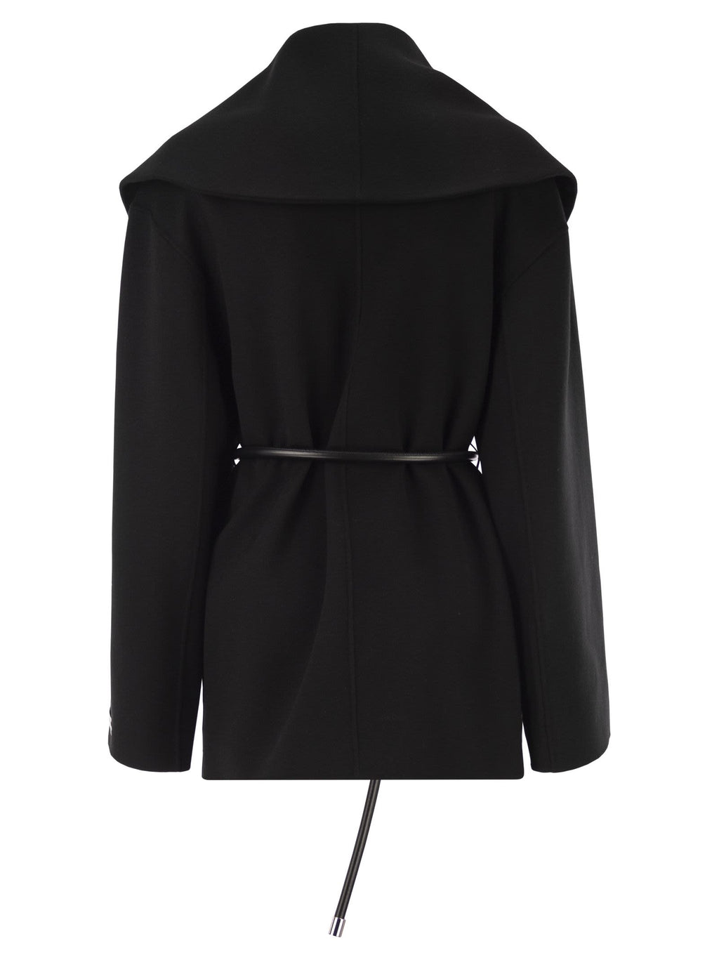 Sportmax Women Spxuguale - Wrap Short Coat In Virgin Wool